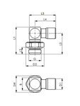 RIEGLER L-Steckverschraubung »NonPlusUltra«, drehbar , G 1/2, Ø 16mm, VPE10 Produktbild img2 L