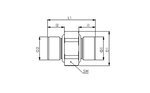 RIEGLER Doppelgewindenippel »NonPlusUltra«, reduziert , G1/4, G1/8, VPE10 Produktbild img2 L