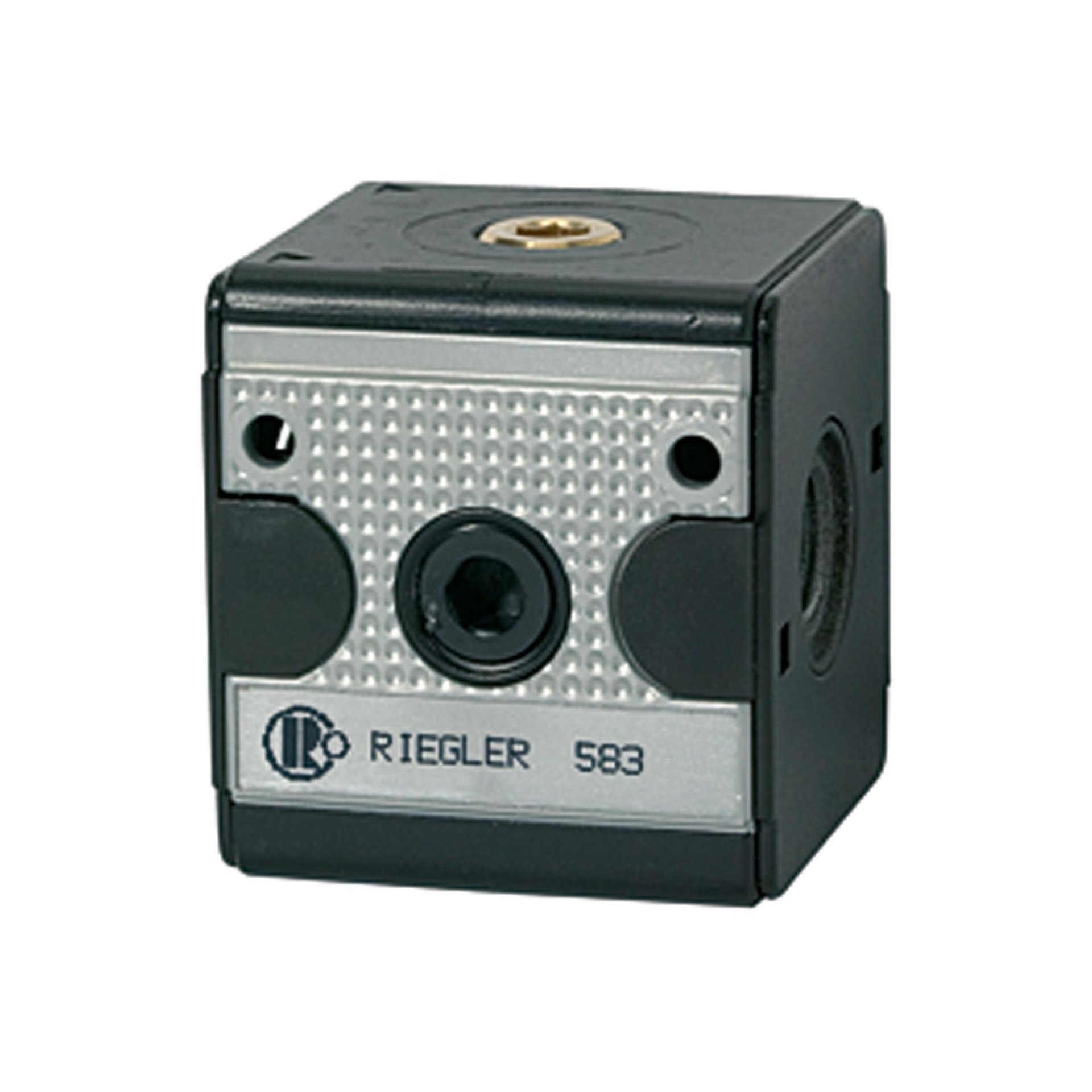 RIEGLER Verteiler »multifix«, breite Ausführung, BG 3, G 3/4, 4 Abgänge Produktbild img1 L