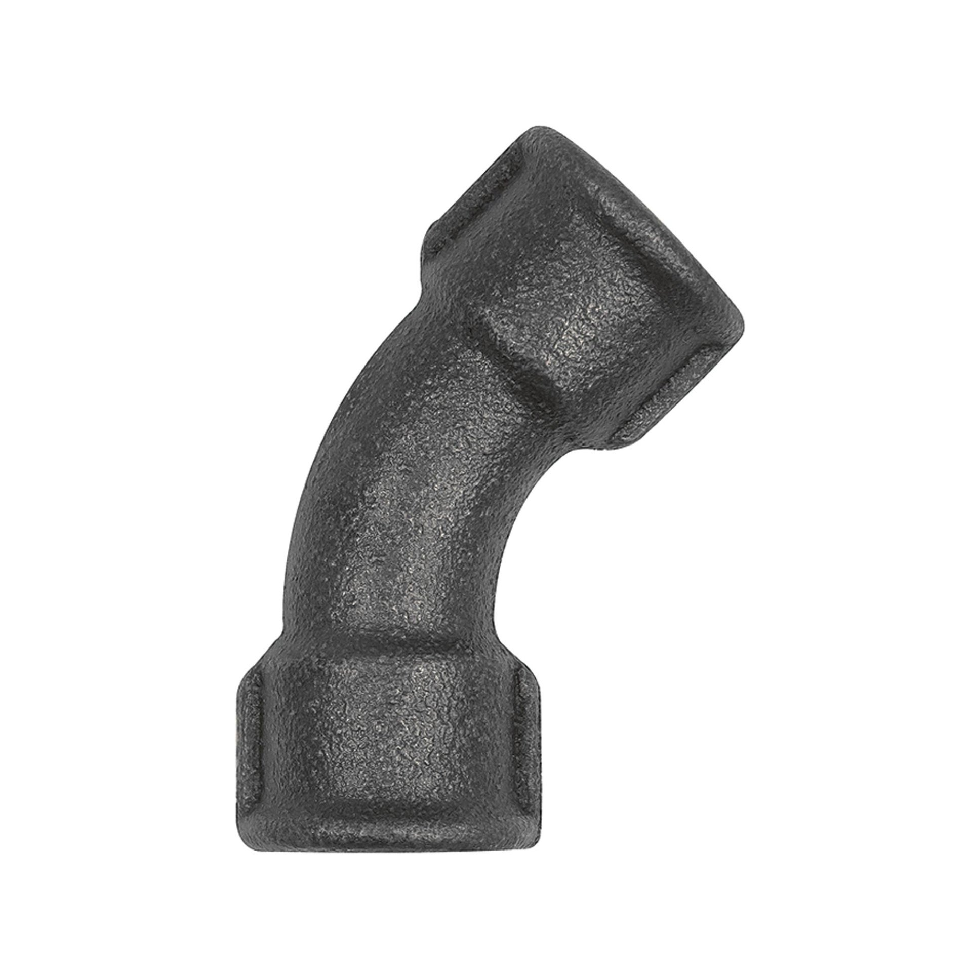 RIEGLER Bogen 41, 45°, Rp 3/4 i., Rp 3/4 i., Temperguss schwarz Produktbild img1 L
