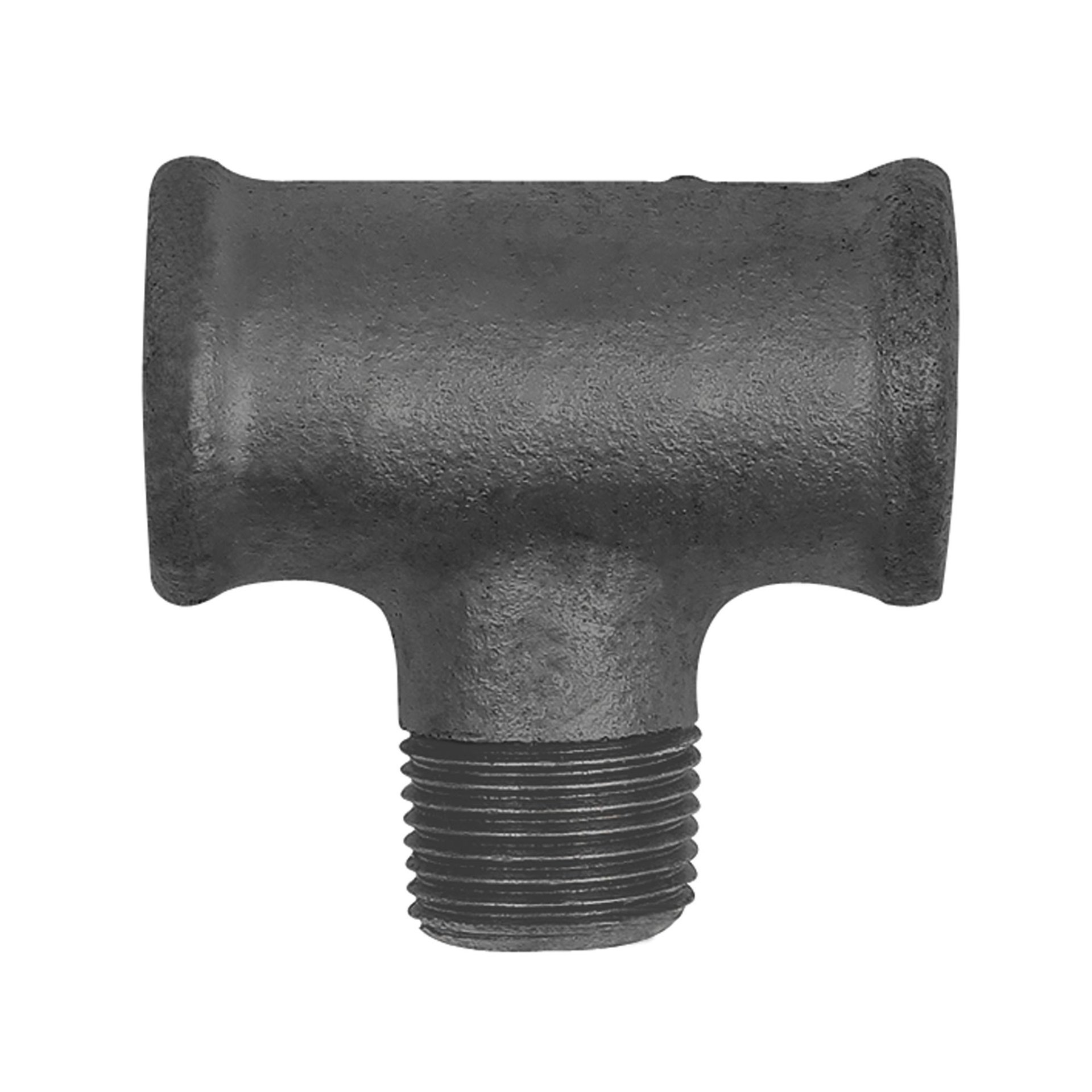 RIEGLER T-Stück 133, Rp 3/8 i., R 3/8 a., Rp 3/8 i., Temperguss schwarz Produktbild img1 L