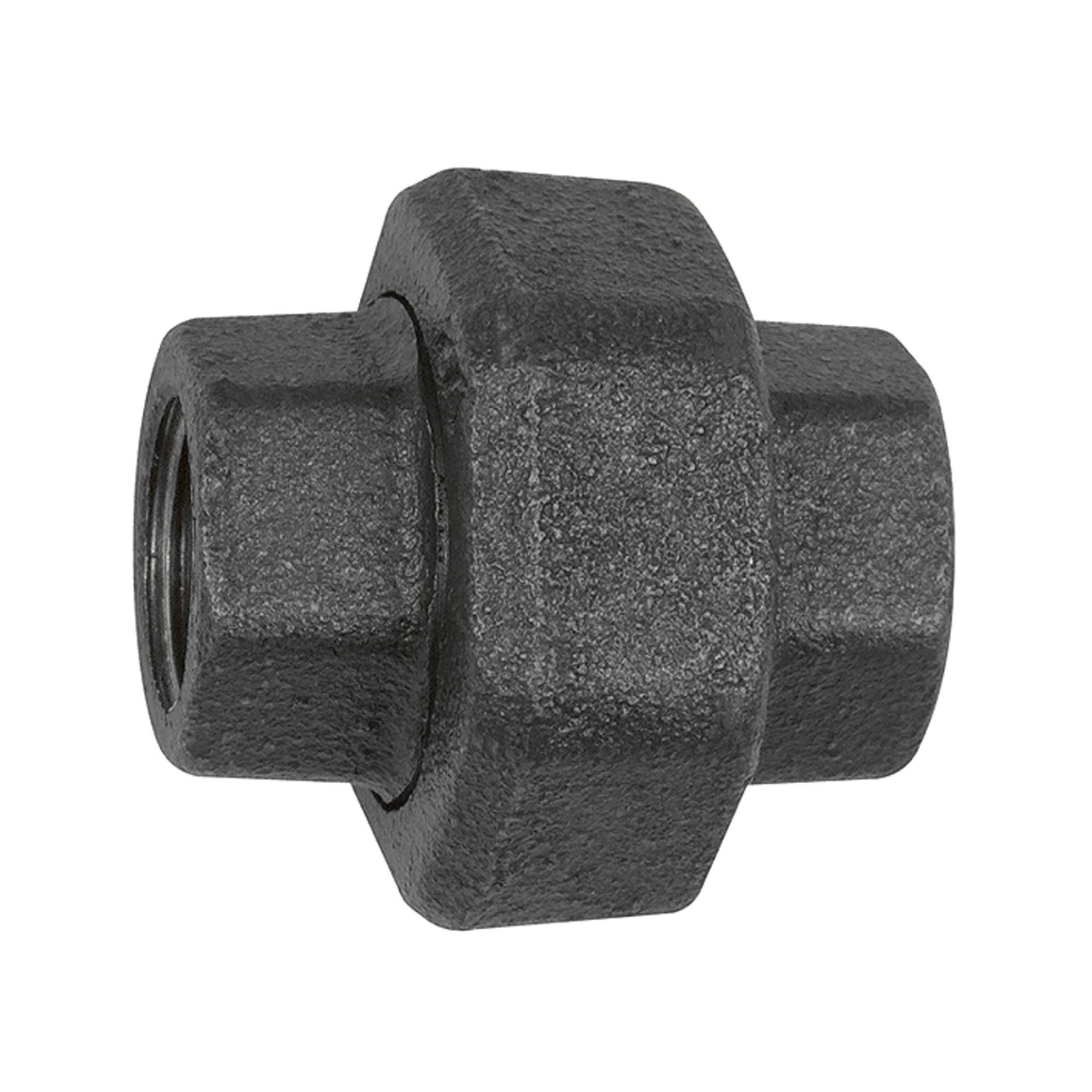 RIEGLER Verschraubung 330, flachdichtend, Rp 3, Rp 3, Temperg. schw. Produktbild img1 L