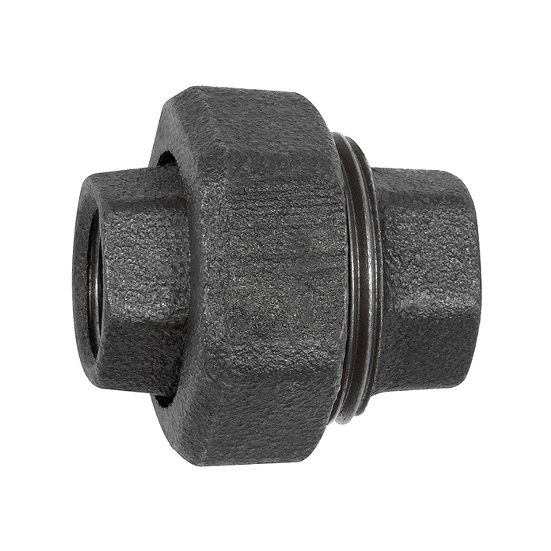 RIEGLER Verschraubung 340, konisch dicht., Rp 3/8, Rp 3/8, Temperg. schw. Produktbild img1 L
