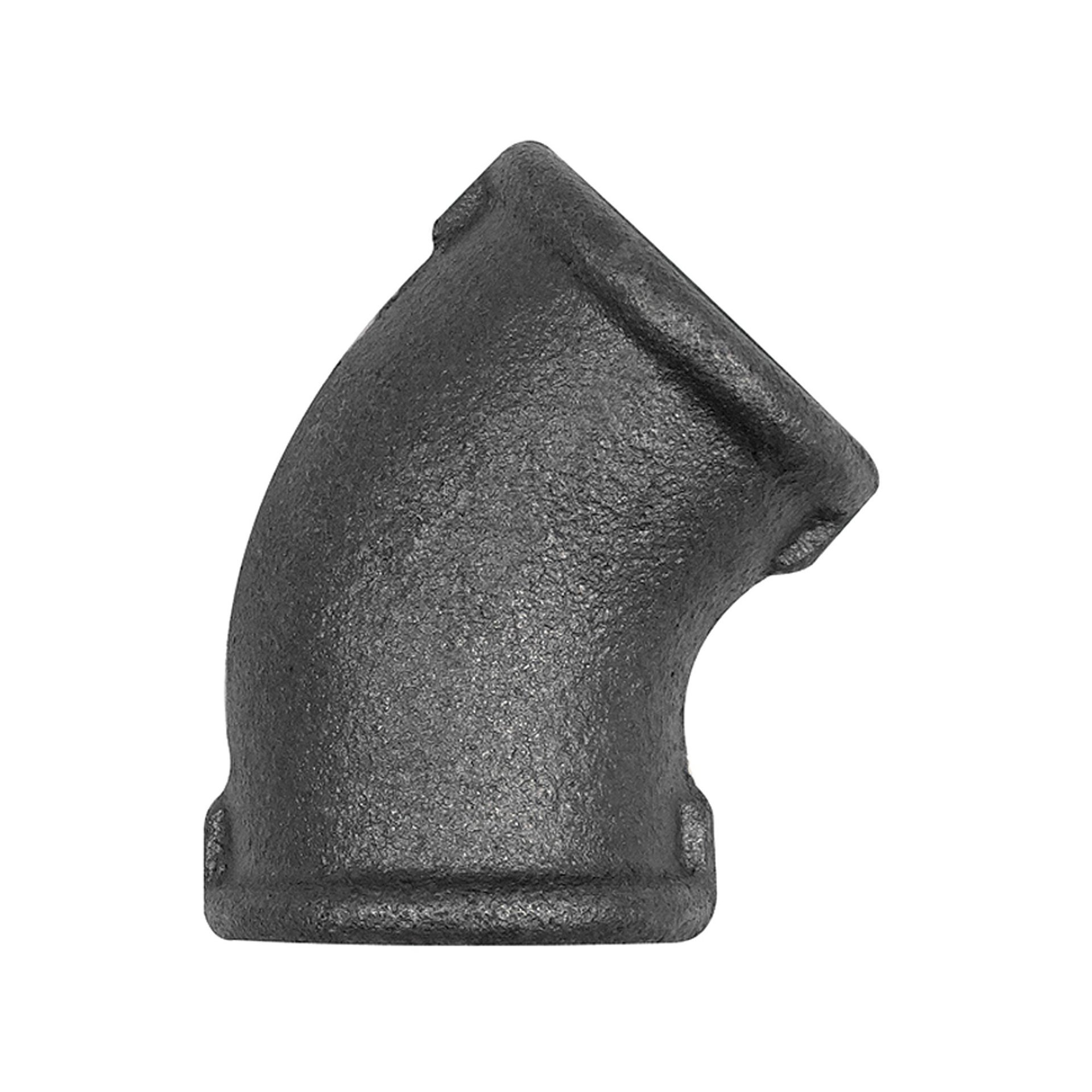 RIEGLER Winkel 120, 45°, Rp 3/8 i., Rp 3/8 i., Temperguss schwarz Produktbild img1 L