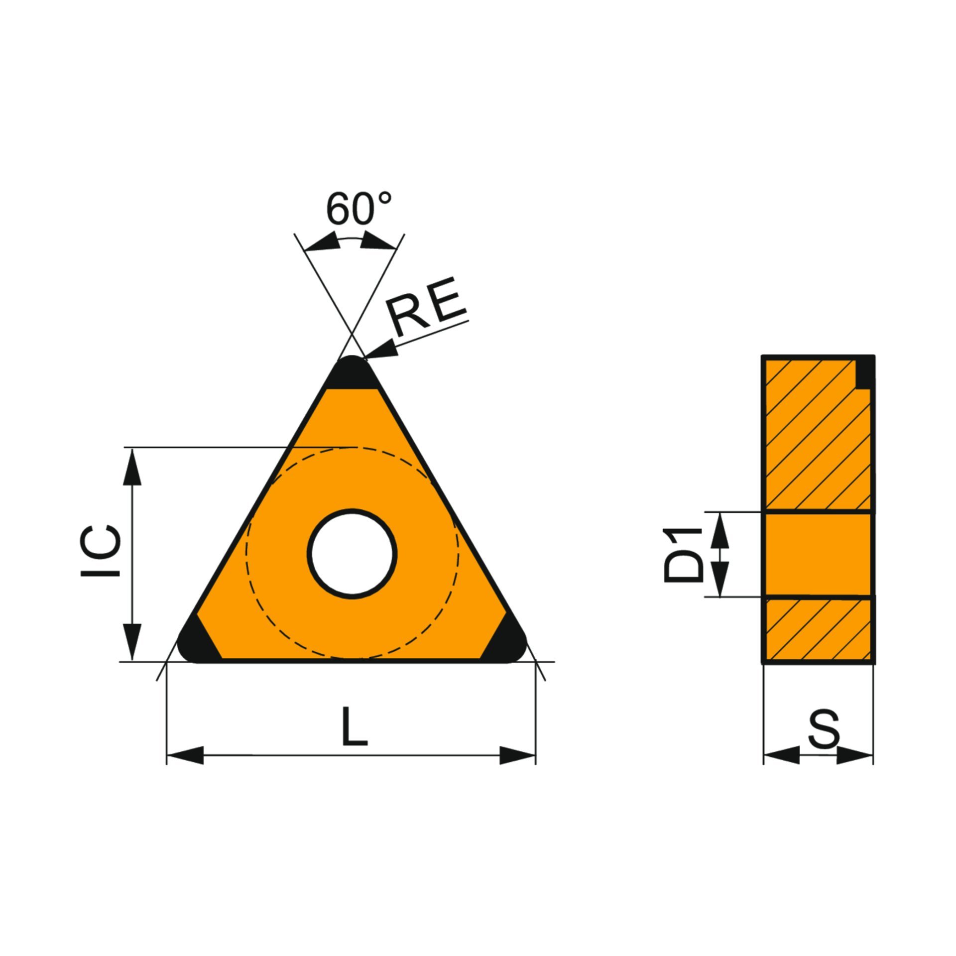 Dormer Pramet Drehwendeschneidplatte - CBN - Positiv TNGA 160408S01020C:TB310 Produktbild img2 L
