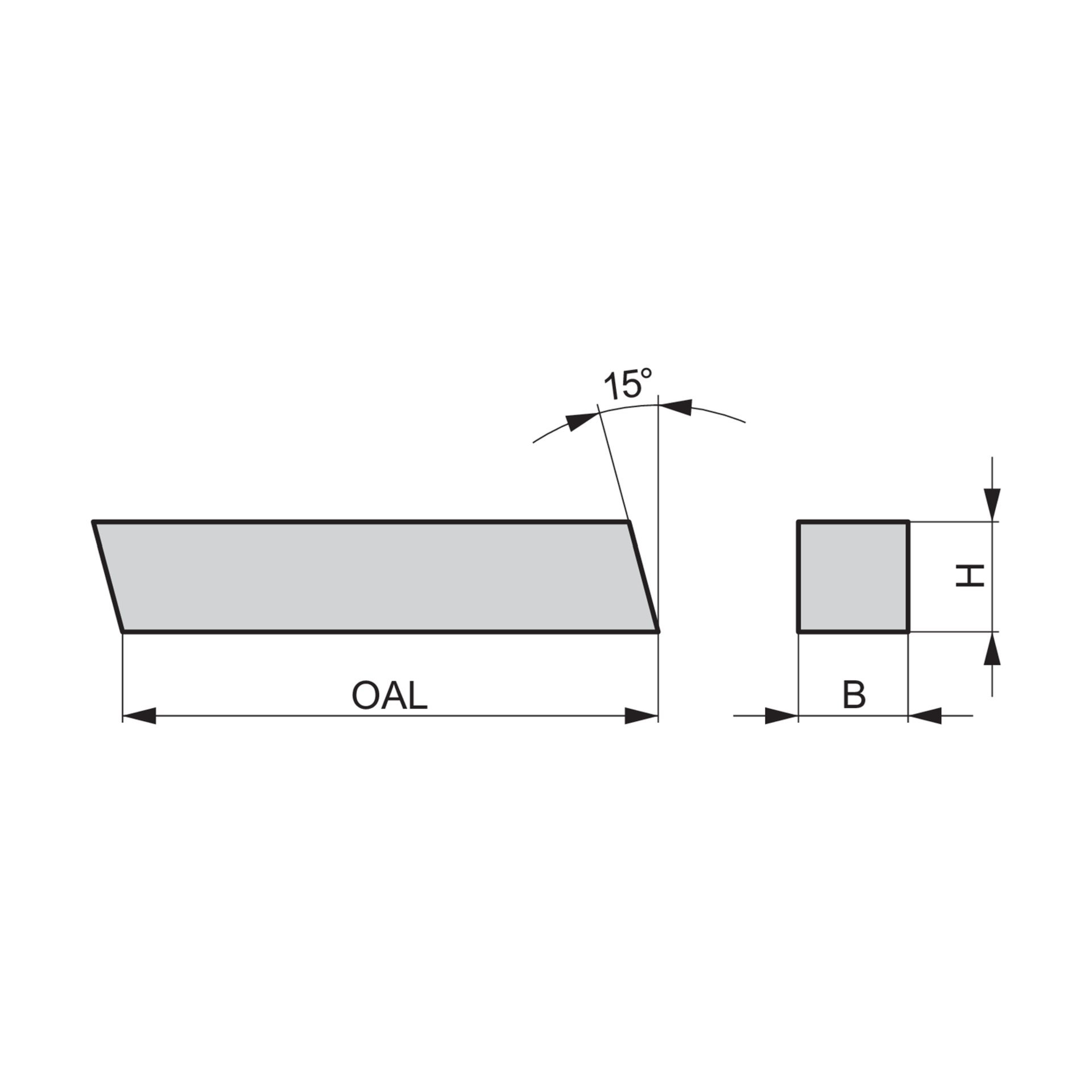 Dormer Pramet HSS-E-Vierkant Drehling mit Fase Produktbild img4 L