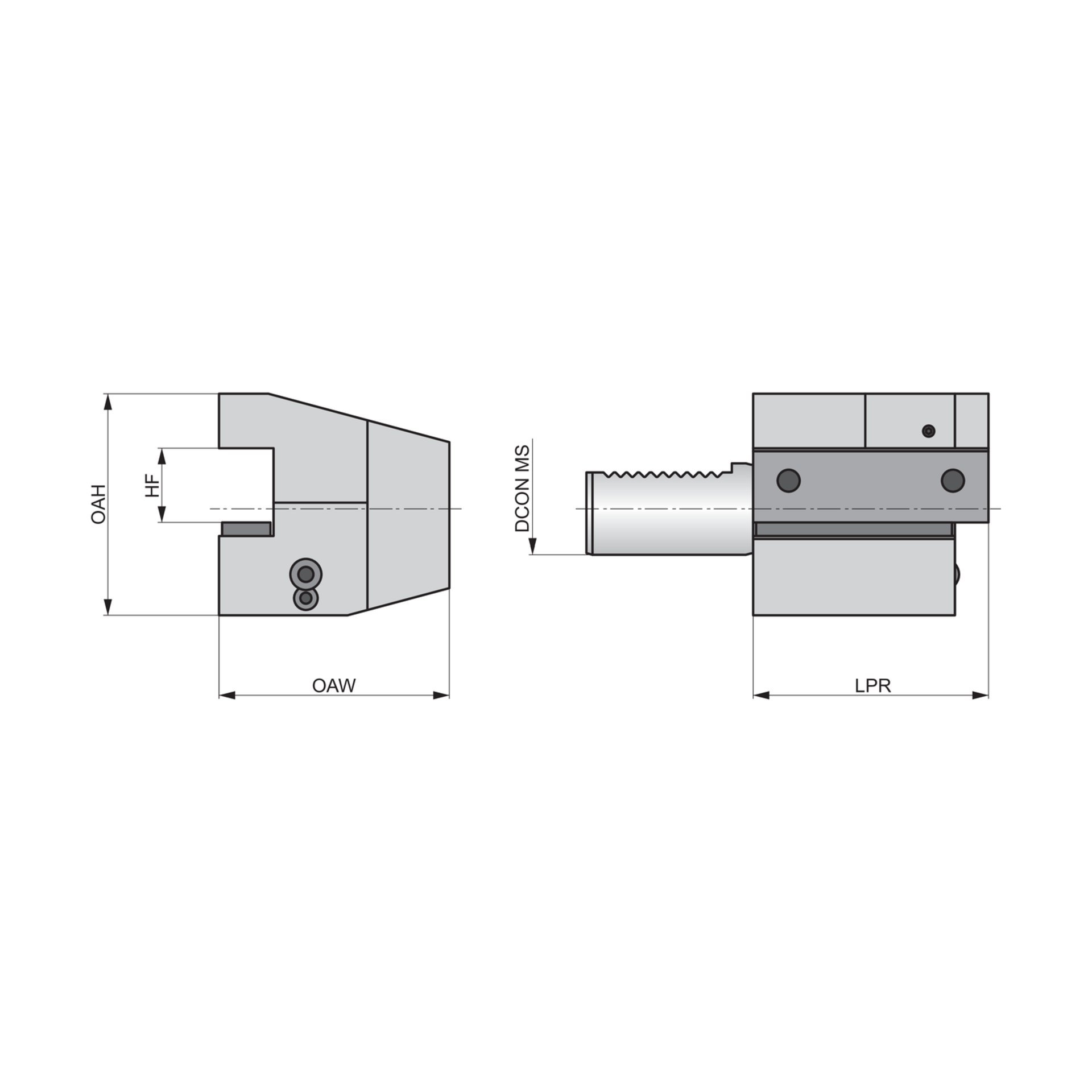 Dormer Pramet VDI Axialhalter Form C1 - Rechts VDI.50-C1.32.55.C Produktbild img2 L