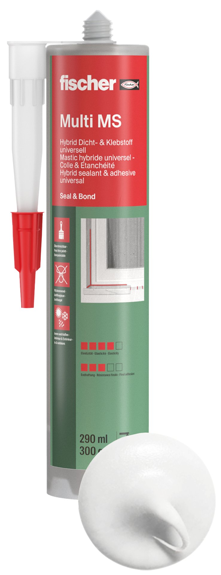 fischer Dicht- und Bauklebstoff Multi MS Produktbild img1 L