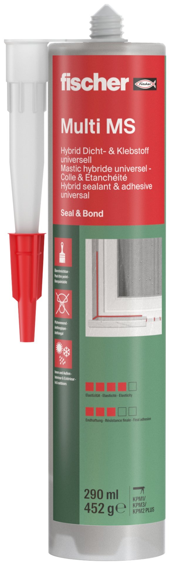 fischer Dicht- und Bauklebstoff Multi MS Produktbild img2 L