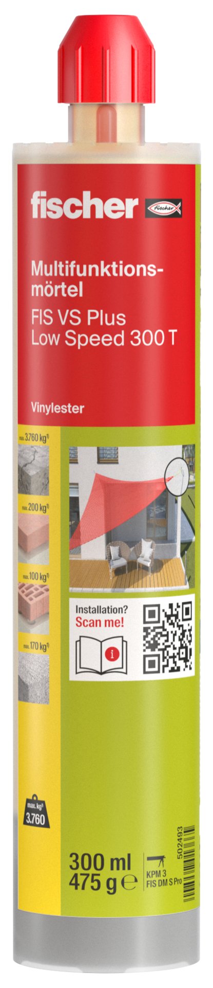 fischer Multifunktionsmörtel FIS VS Plus Low Speed Produktbild img3 L