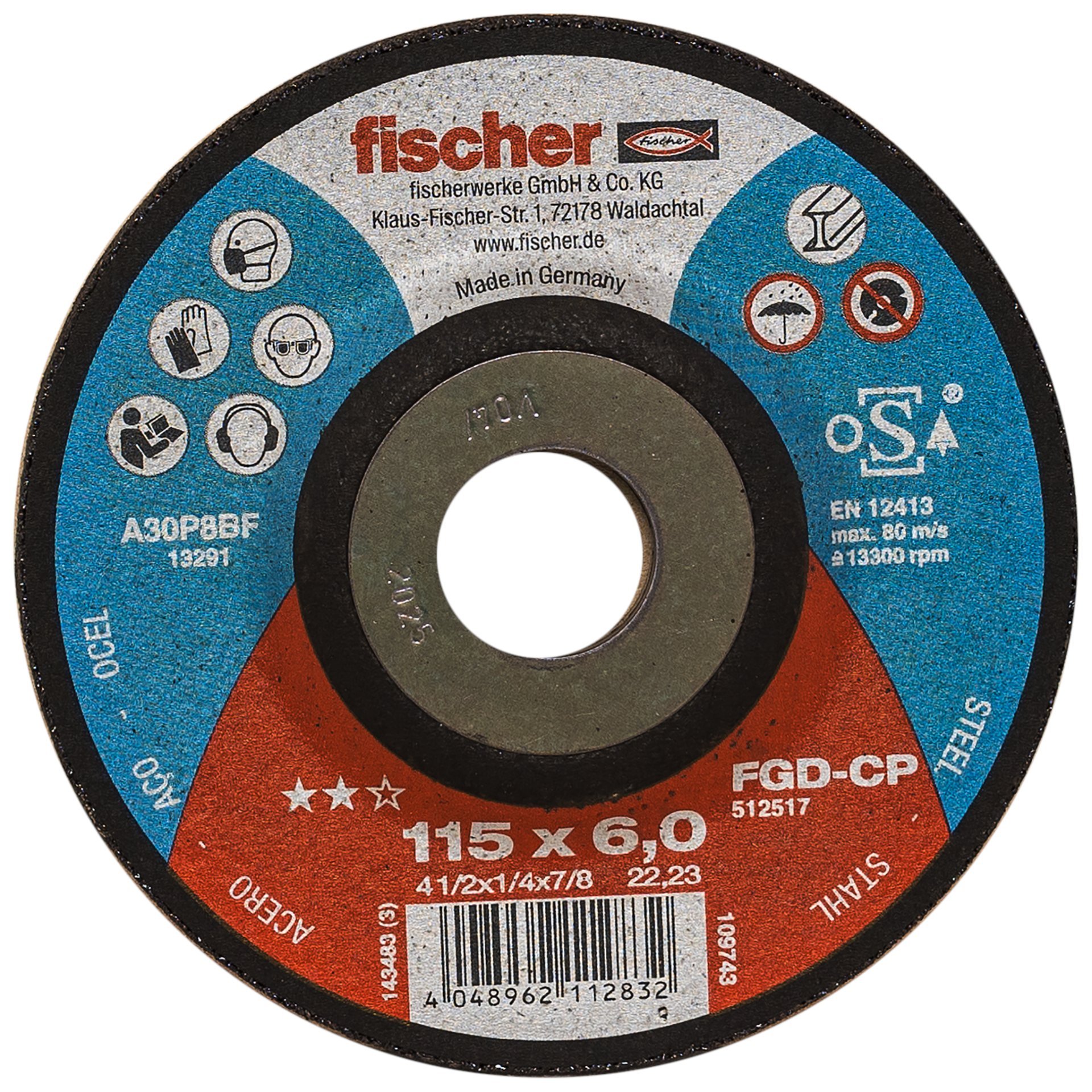 fischer Schleifs. FGD-CP 6/115 gekröpft Carbon Produktbild img1 L