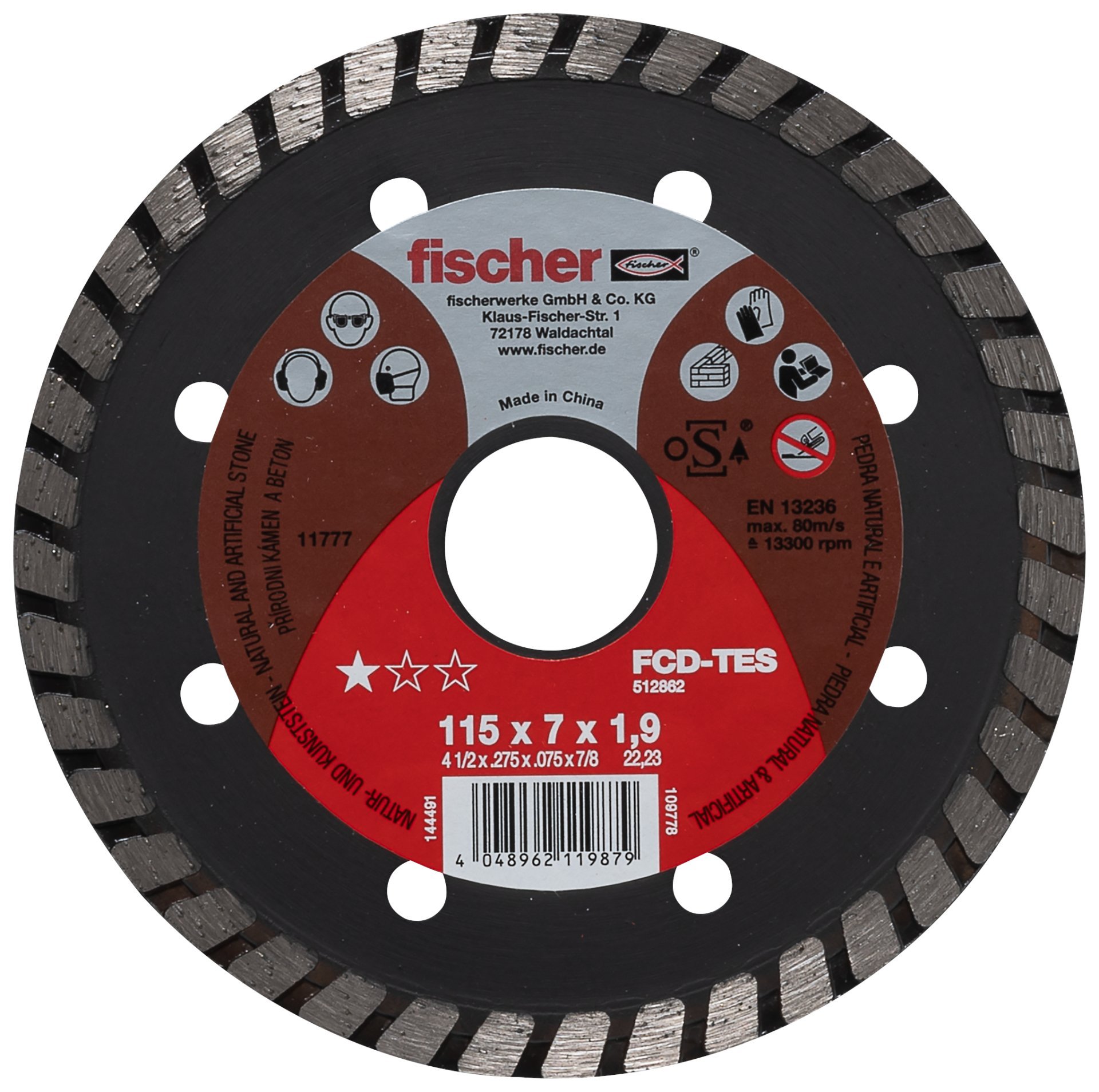 fischer Diamanttrennscheibe TES 1,9/115 turbo Produktbild img1 L