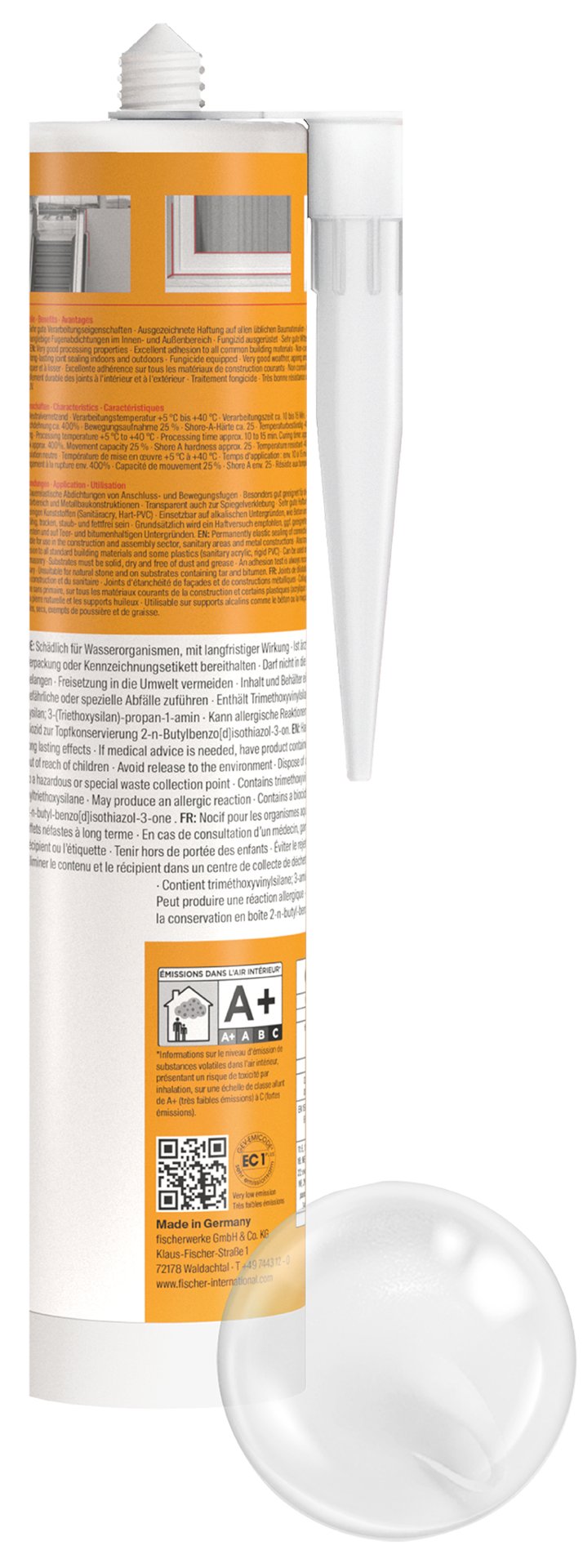 fischer Premium Bausilikon neutral vernetzend Construction Pro SI Produktbild img3 L