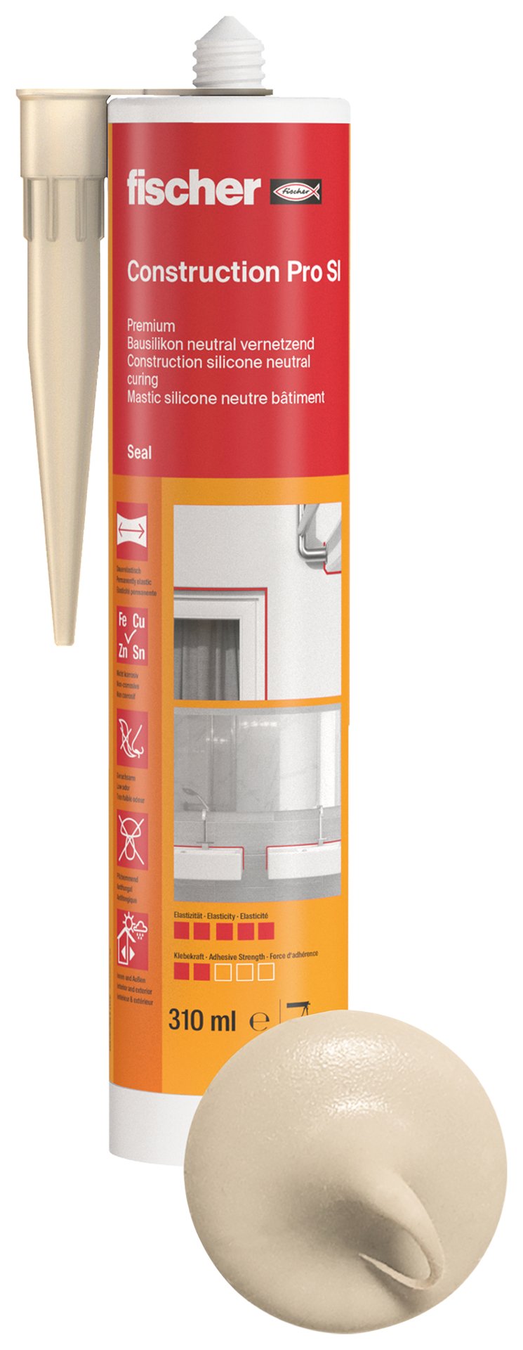 fischer Bausilikon Construction Pro SI 310 bg Produktbild img1 L