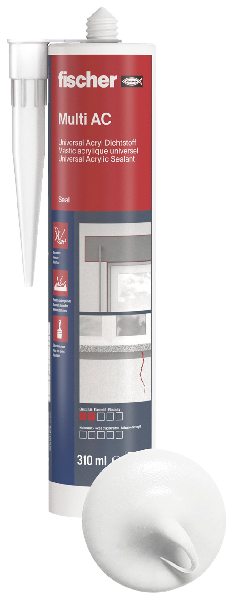 fischer Universal Acryl Dichtstoff Multi AC Produktbild img1 L