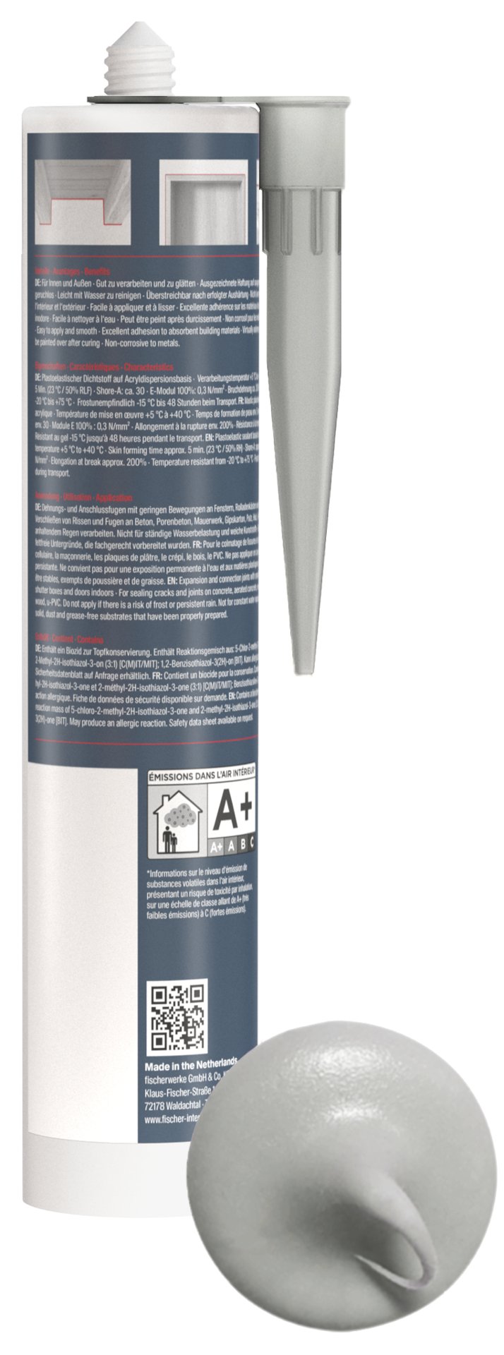 fischer Multi Acryldichtstoff AC 310 grau Produktbild img3 L