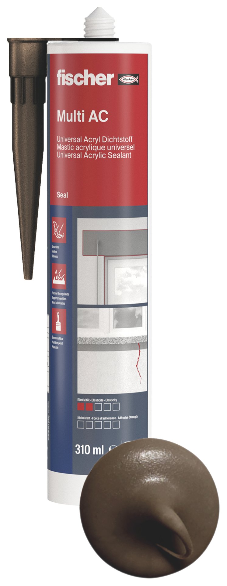 fischer Multi Acryldichtstoff AC 310 braun Produktbild img1 L