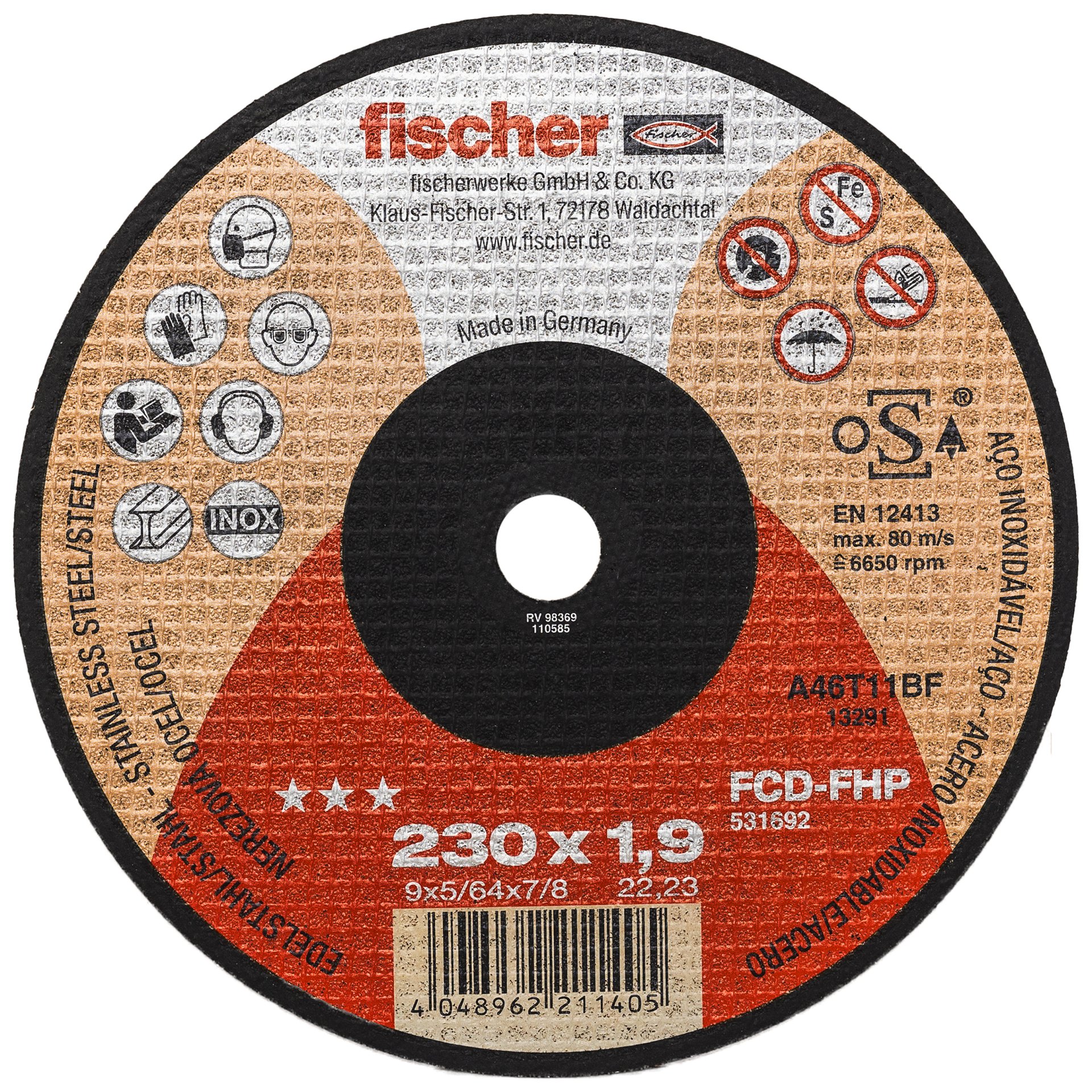 fischer Trennscheiben FCD-FHP Produktbild img1 L