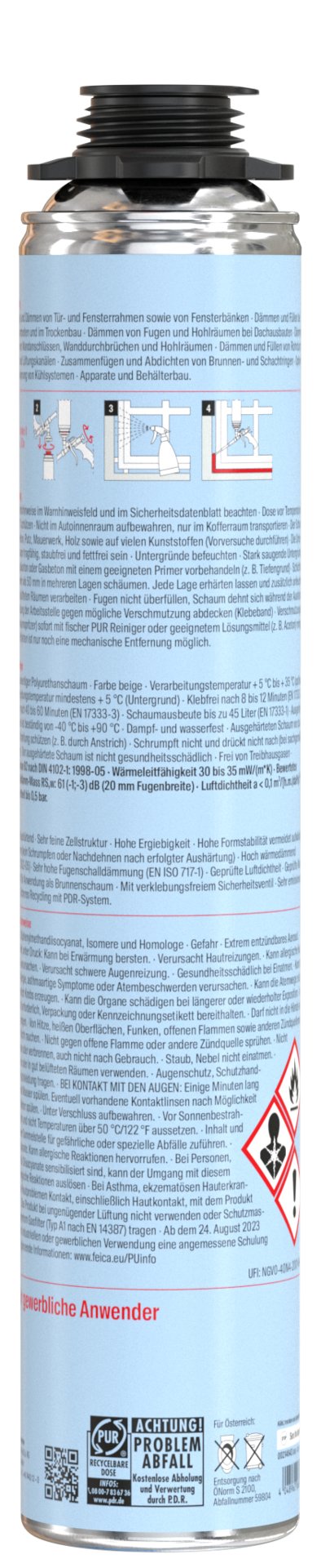 fischer Pistolenschaum PUP S 750 B2 Profi Produktbild img2 L