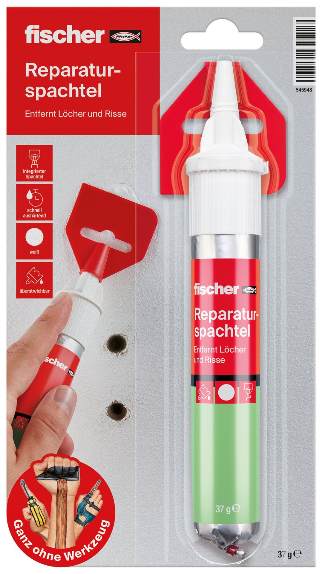 fischer GOW Reparaturspachtel 37g Produktbild img2 L