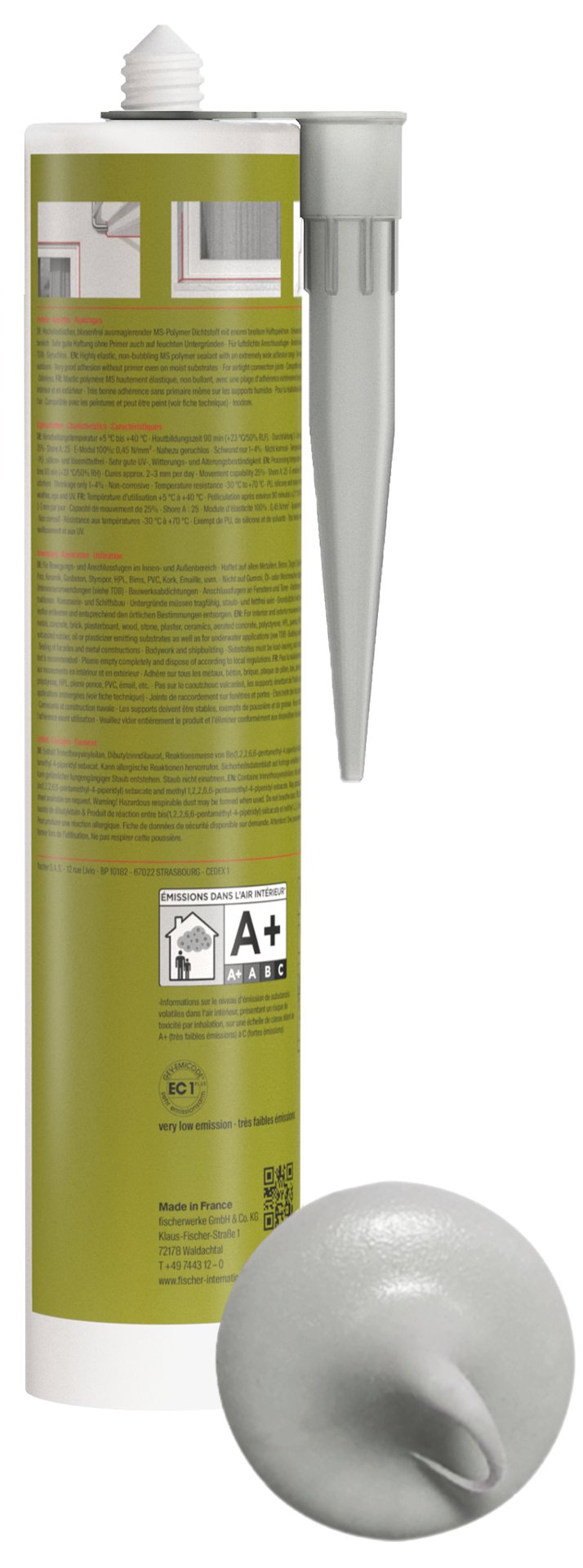 fischer Hybrid-Dichtstoff Hochflexibel & überstreichbar Flex MS Produktbild img3 L