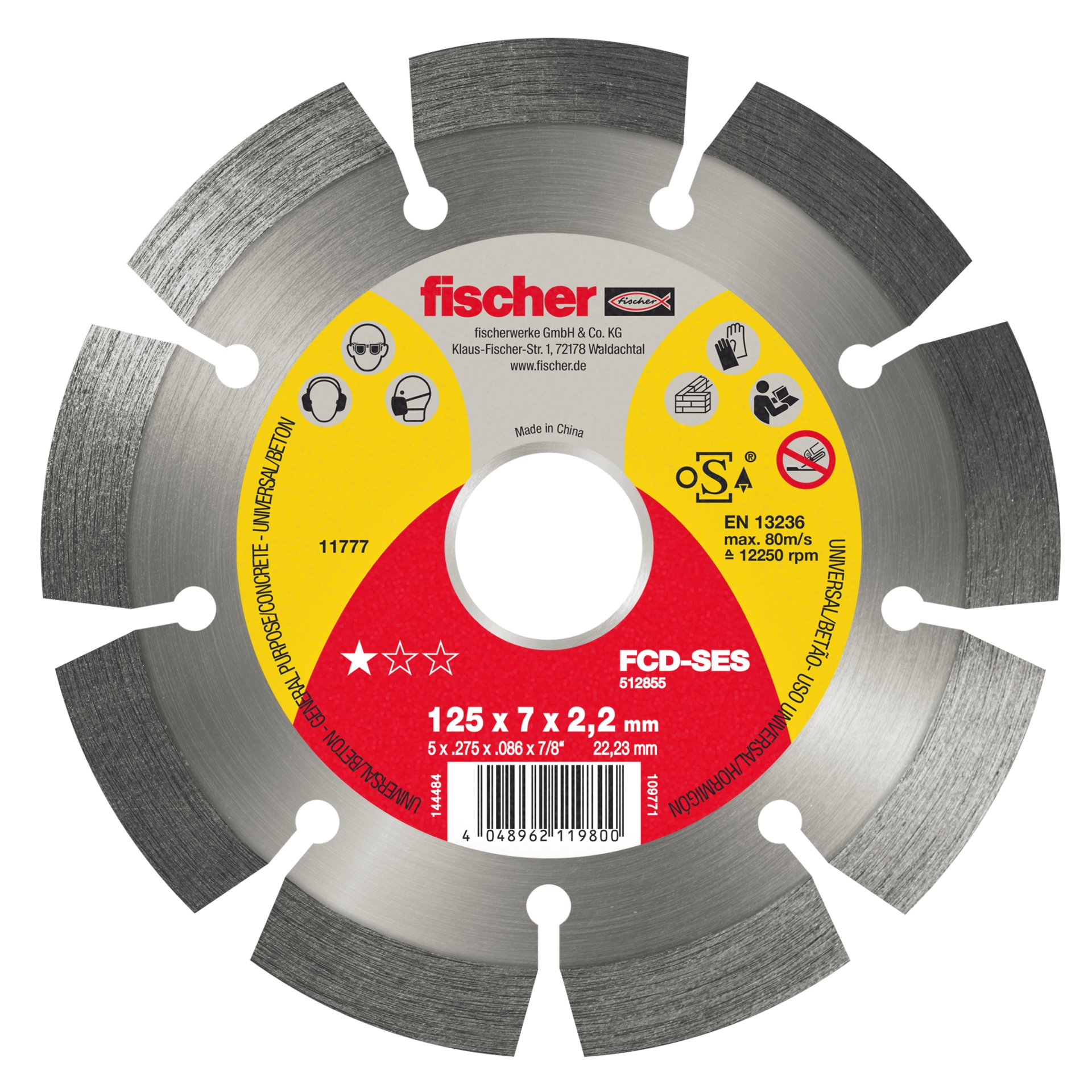 fischer Diamanttrennscheibe SES 2,4/180 geteilt Produktbild img1 L