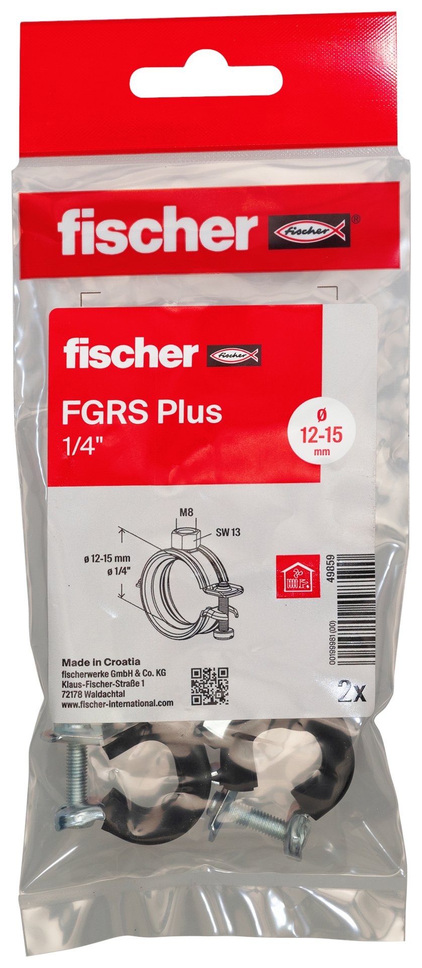 fischer Gelenkrohrschelle FGRS Plus Produktbild img2 L