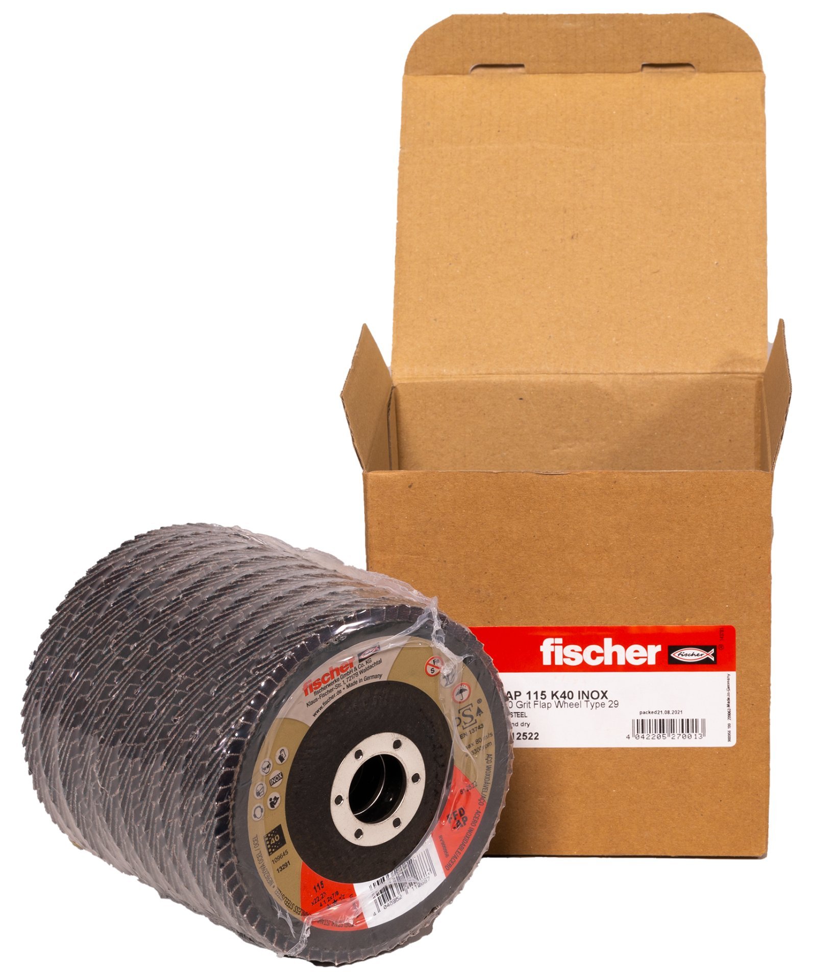 fischer Fächerschleifscheibe AP 115 K40 Inox Produktbild img2 L