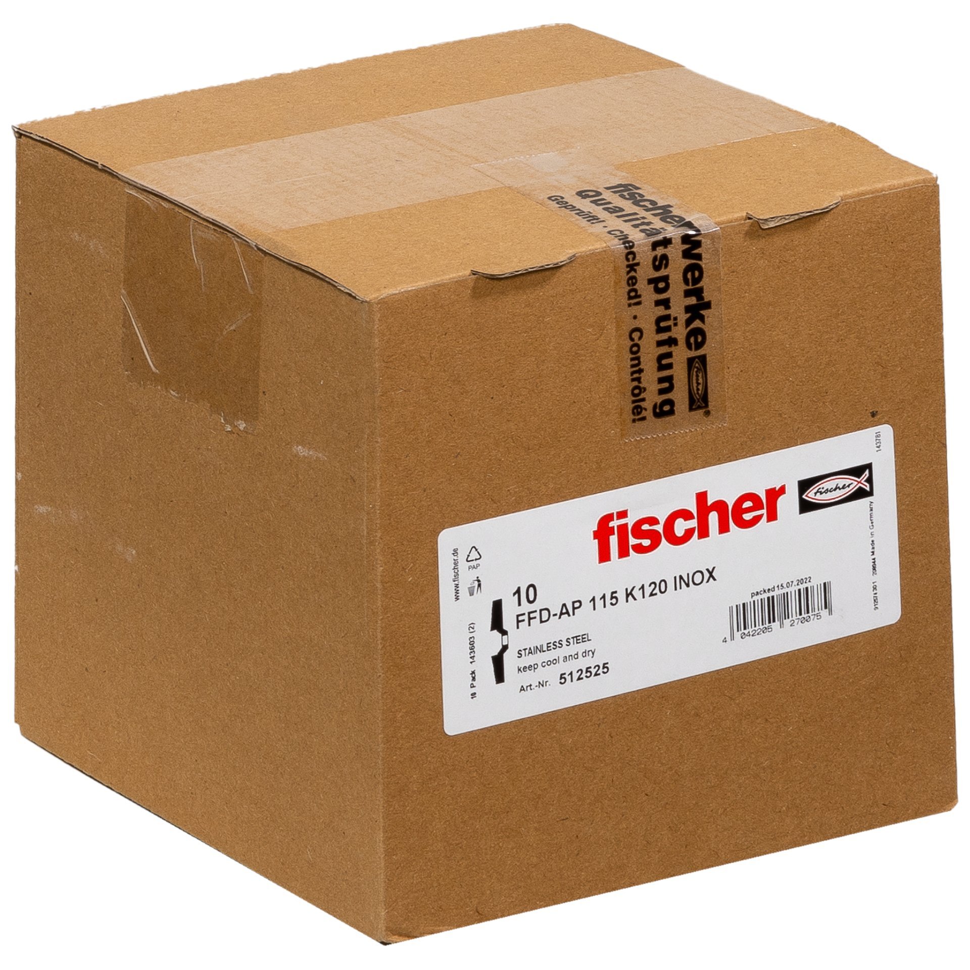 fischer Fächerschleifscheibe AP 115 K120 Inox Produktbild img2 L