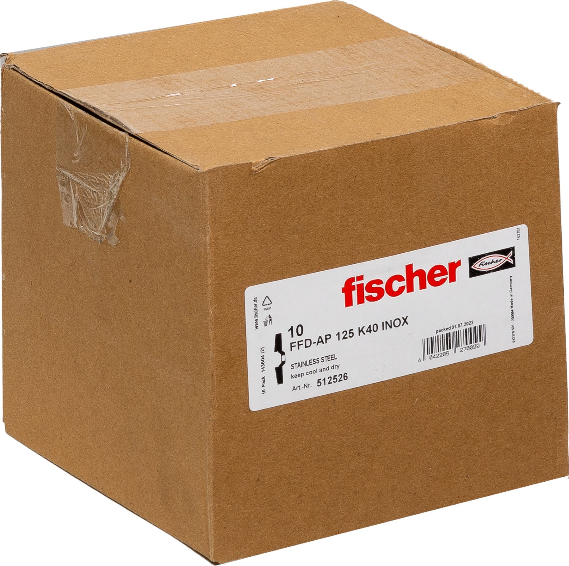 fischer Fächerschleifscheibe AP 125 K40 Inox Produktbild img3 L