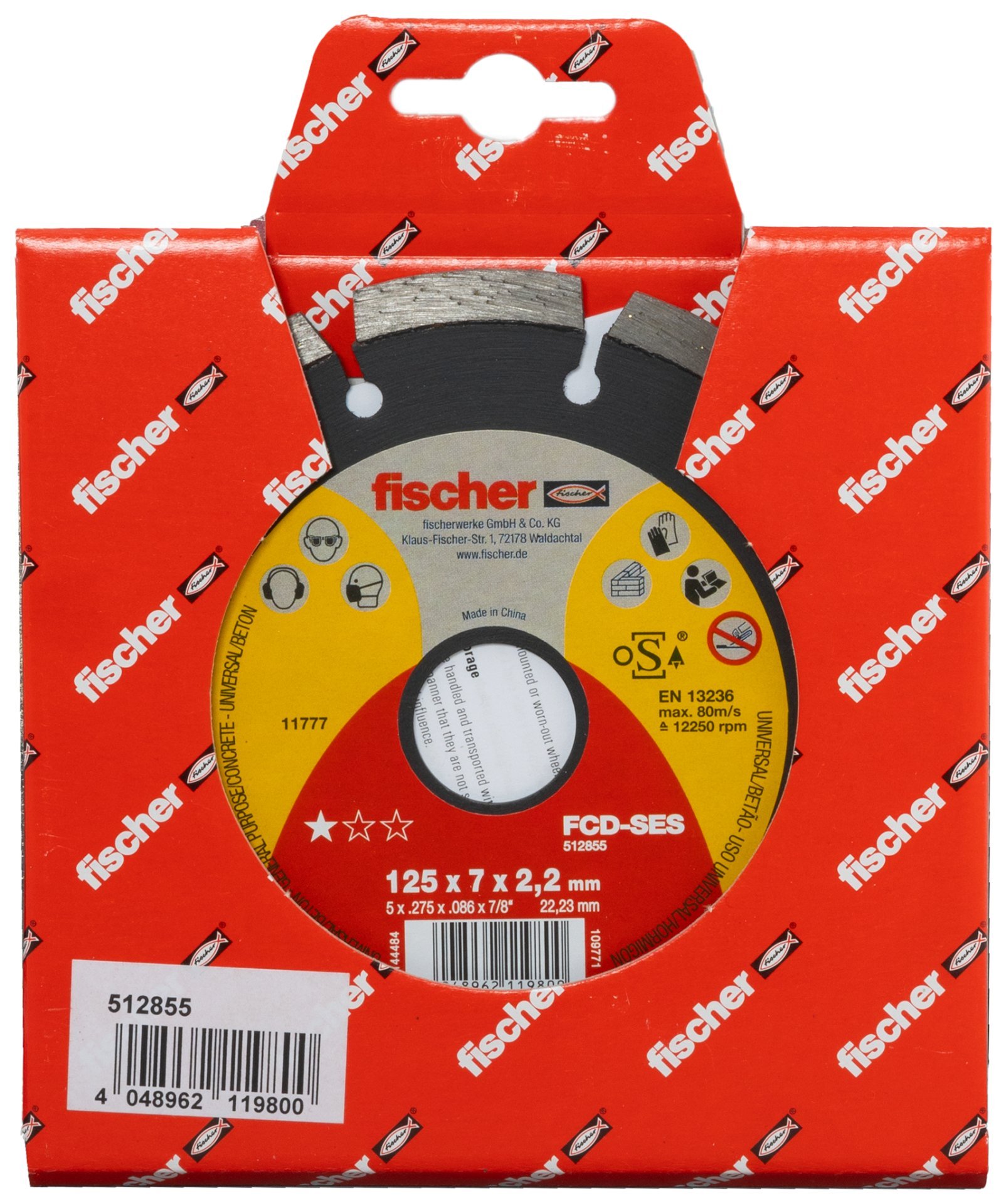 fischer Diamanttrennscheibe SES 2,2/125 geteilt Produktbild img2 L