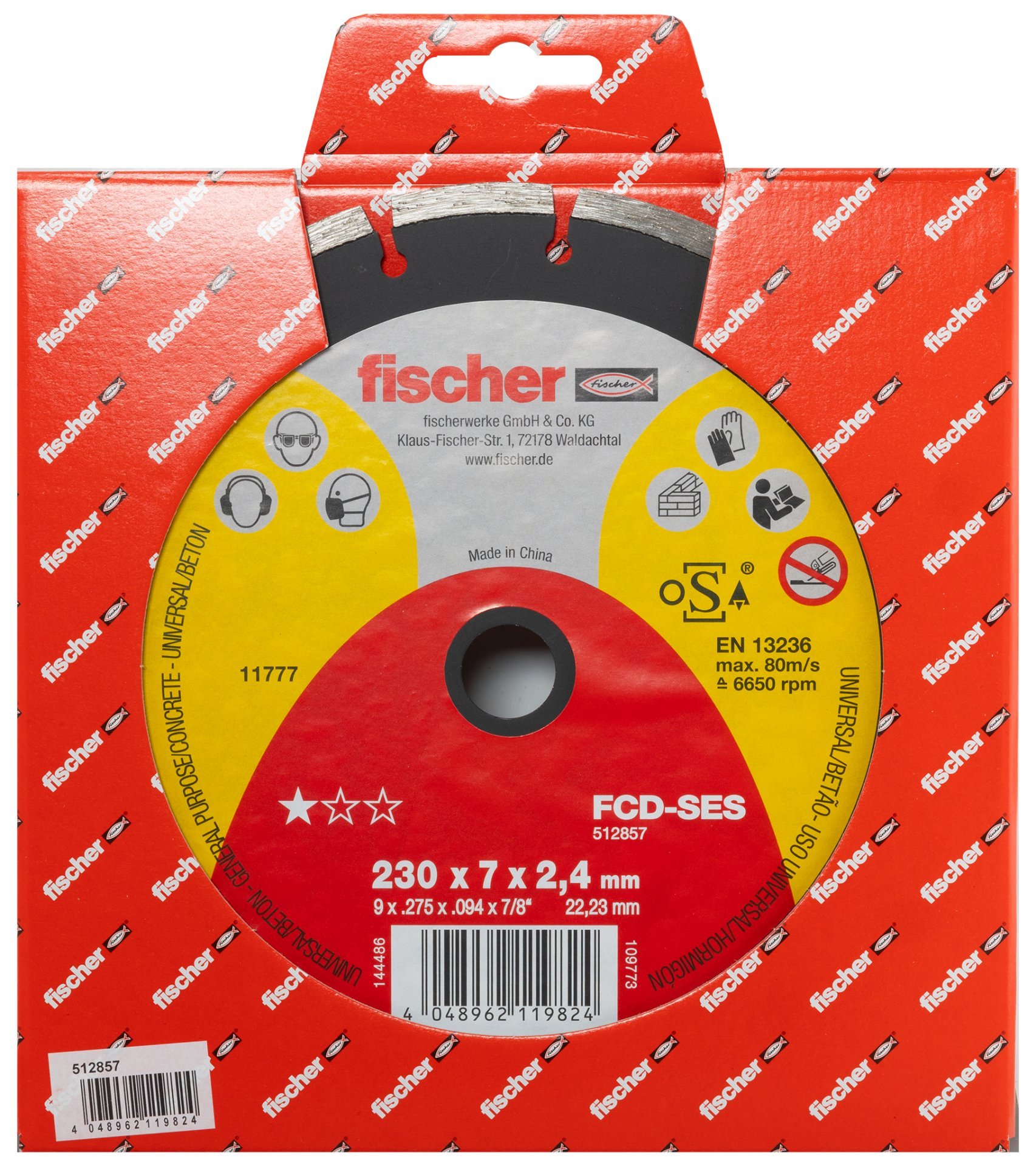 fischer Diamanttrennscheibe SES 2,4/230 geteilt Produktbild img2 L