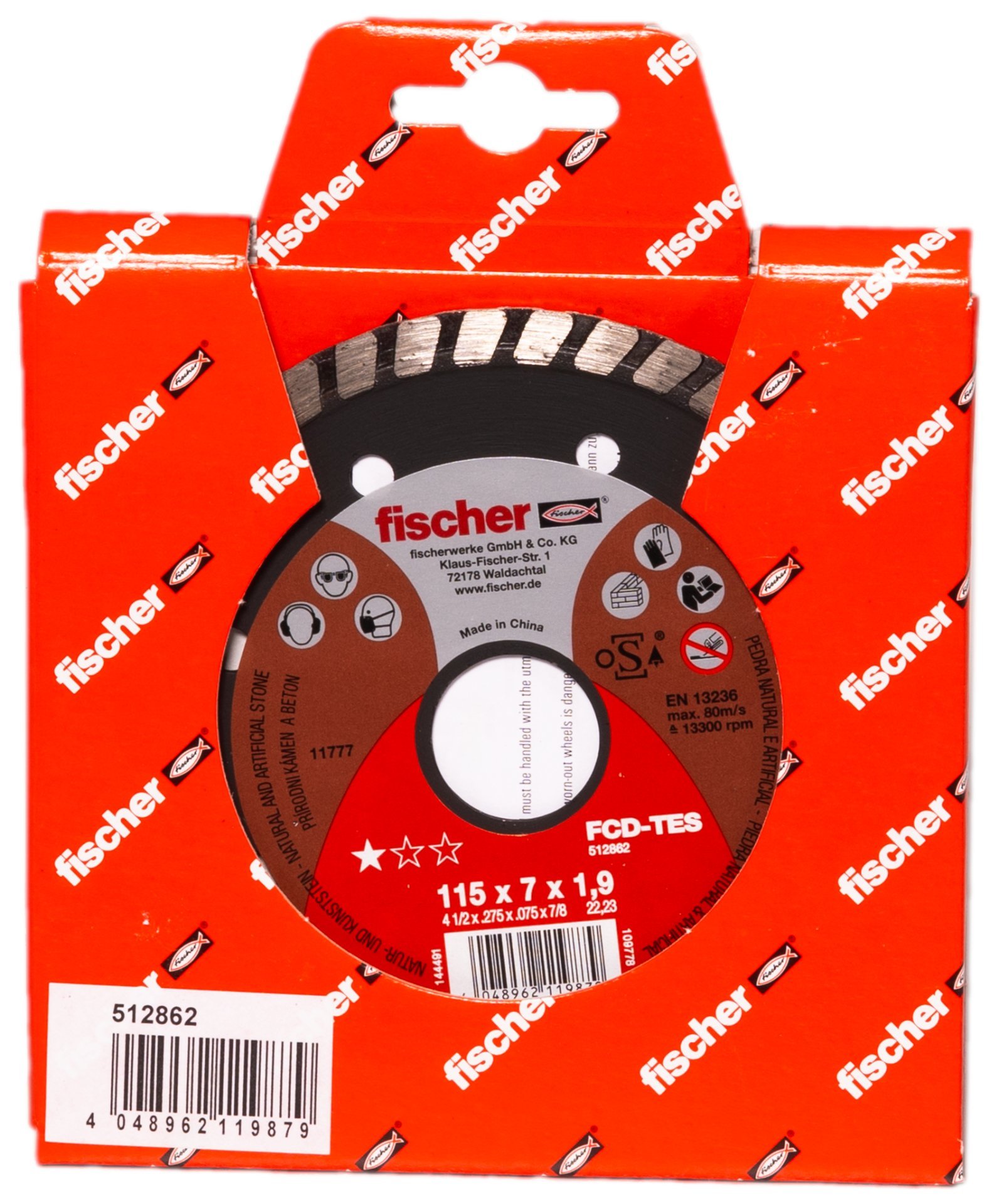 fischer Diamanttrennscheibe TES 1,9/115 turbo Produktbild img2 L