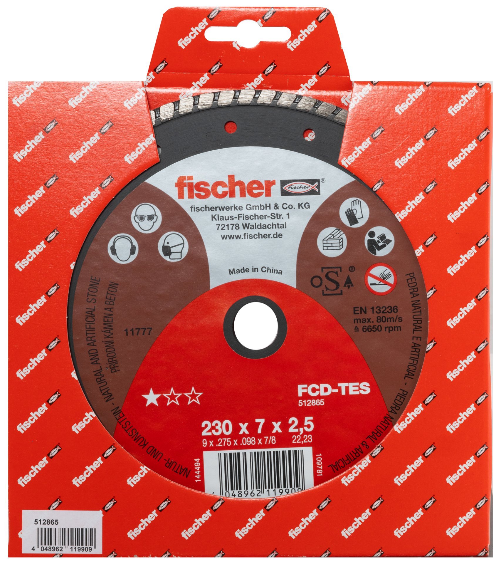 fischer Diamanttrennscheibe TES 2,5/180 turbo Produktbild img2 L