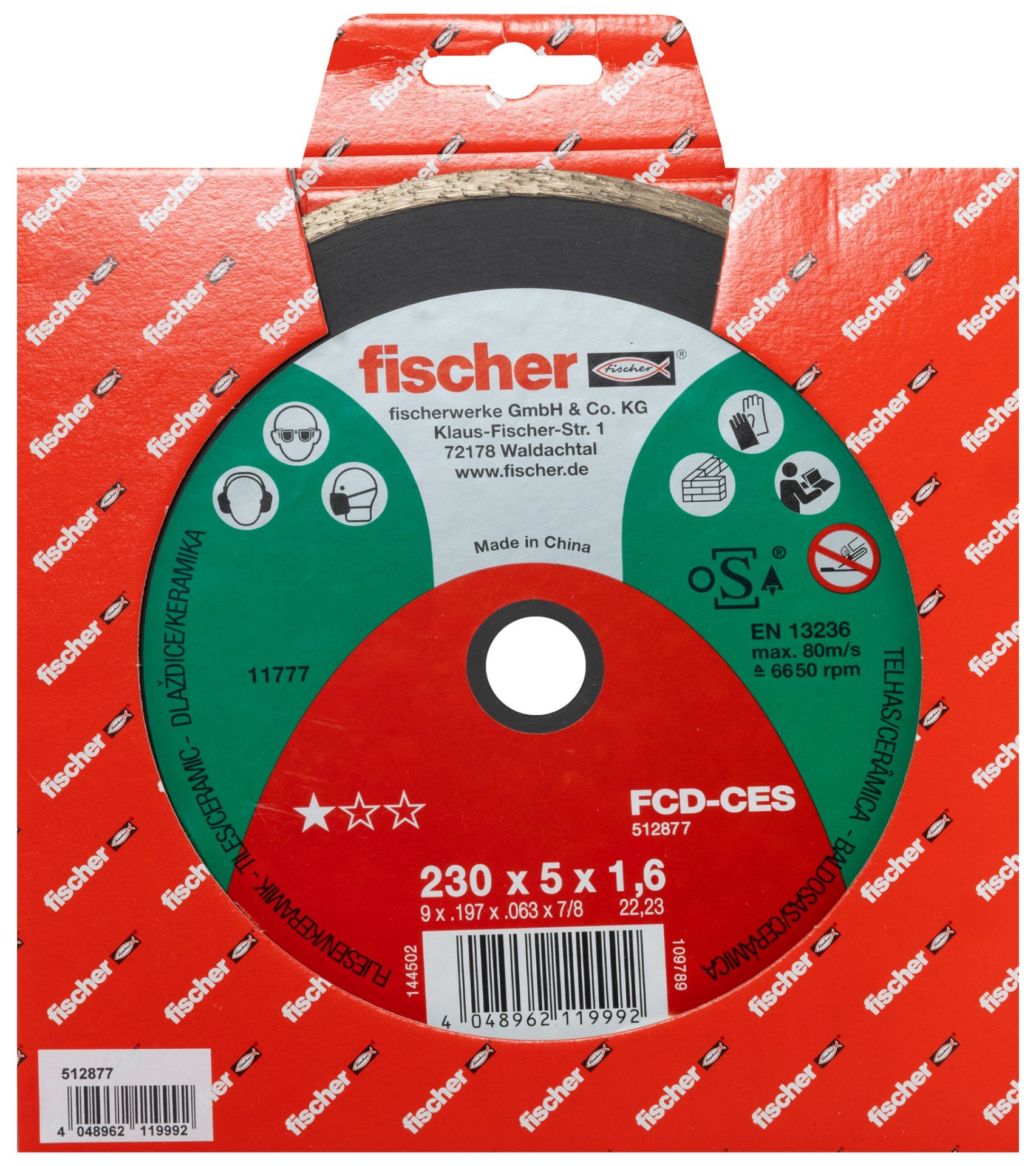 fischer Diamanttrennscheibe CES 1,6/230 Produktbild img2 L