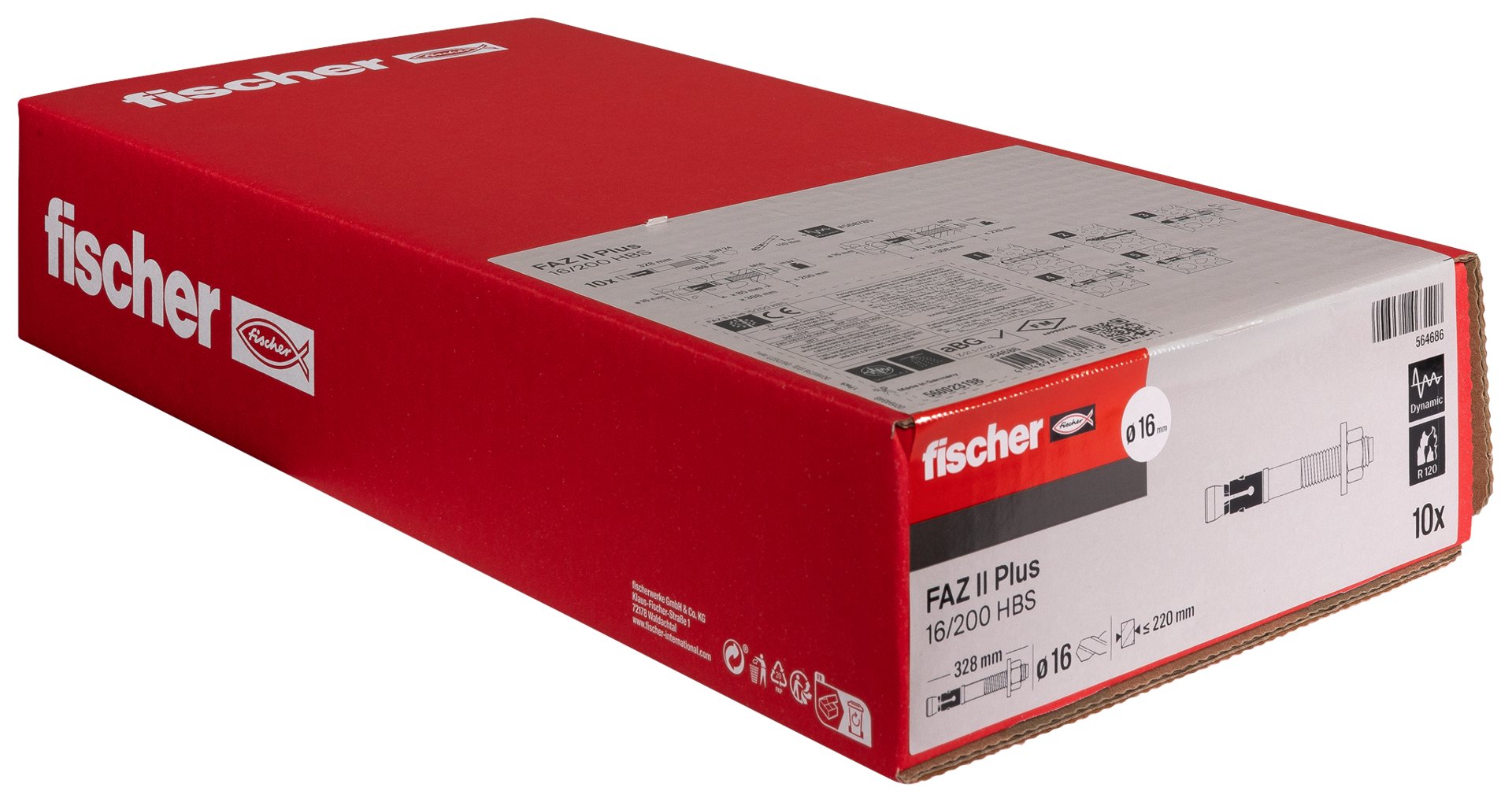 fischer Bolzenanker FAZ II Plus HBS mit U-Scheibe gemäß Holzbaunorm Produktbild img2 L