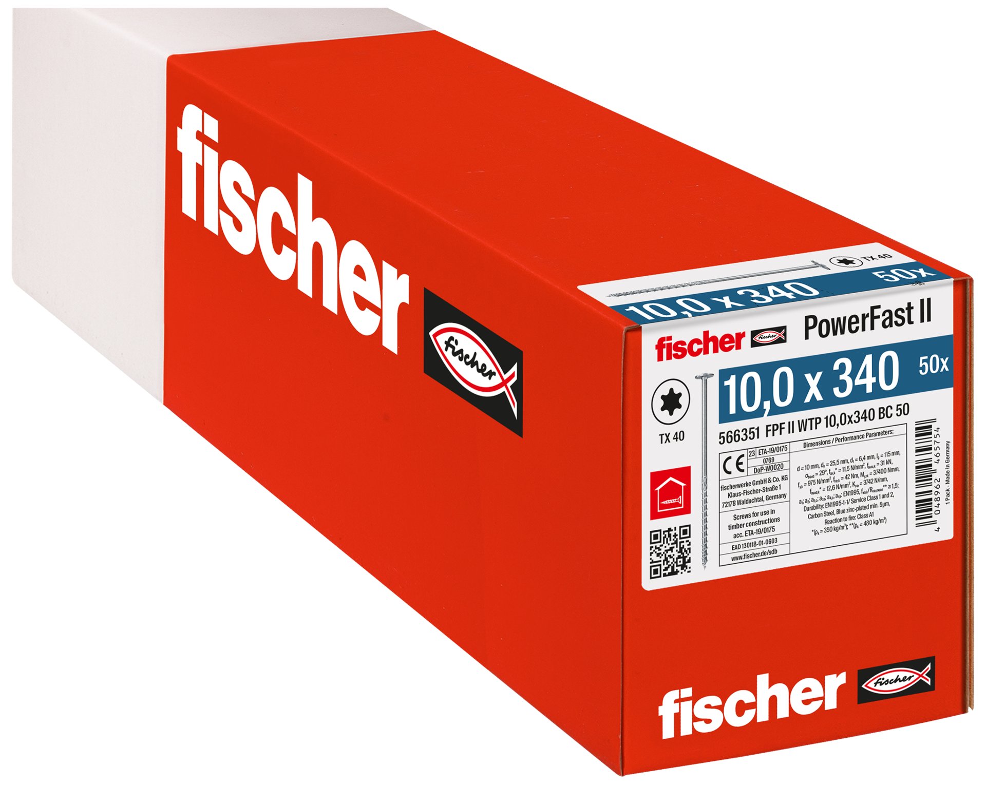 fischer Holzbauschraube PowerFast FPF II WTP BC Produktbild img2 L