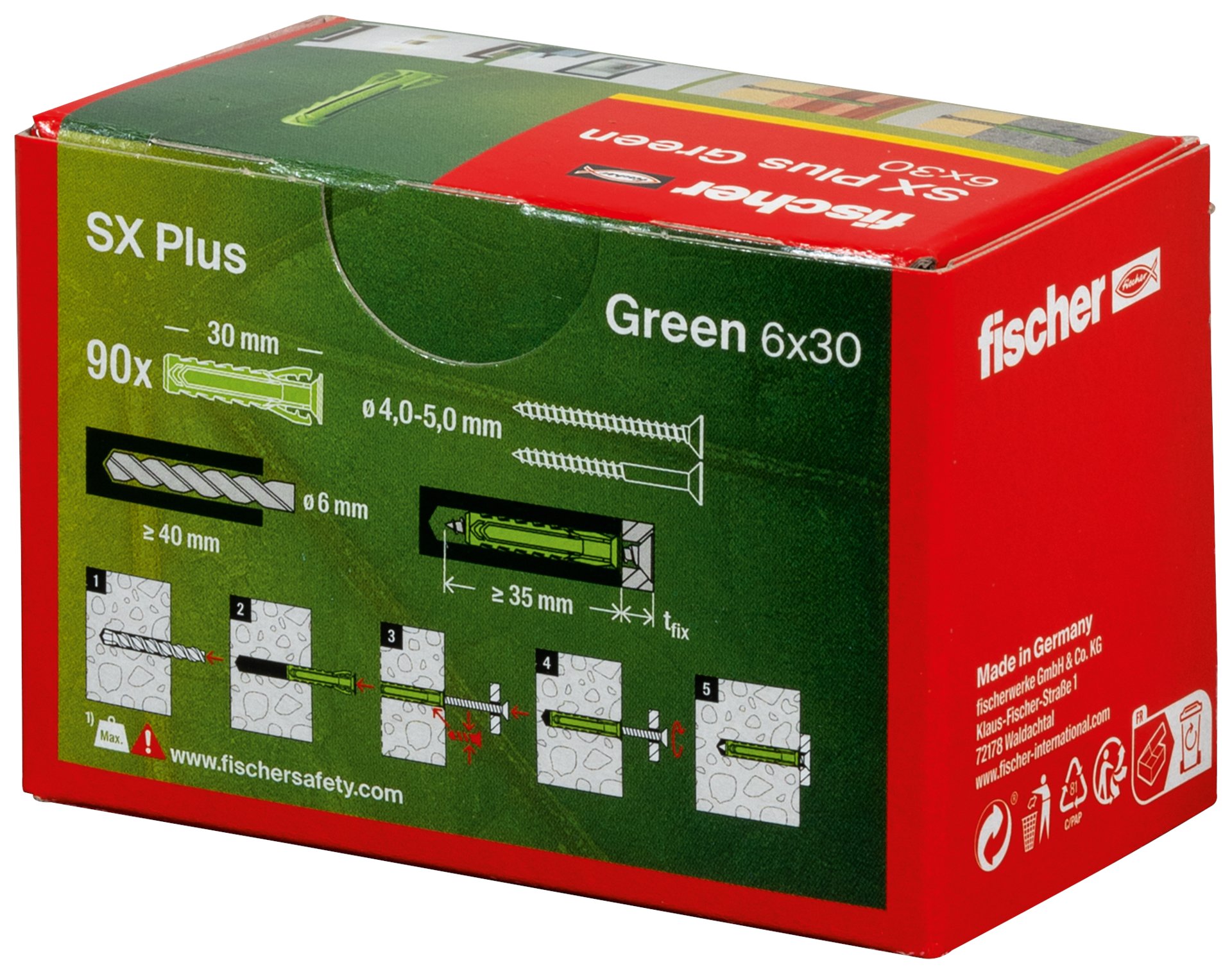 fischer Spreizdübel SX Plus GreenLine Produktbild img3 L