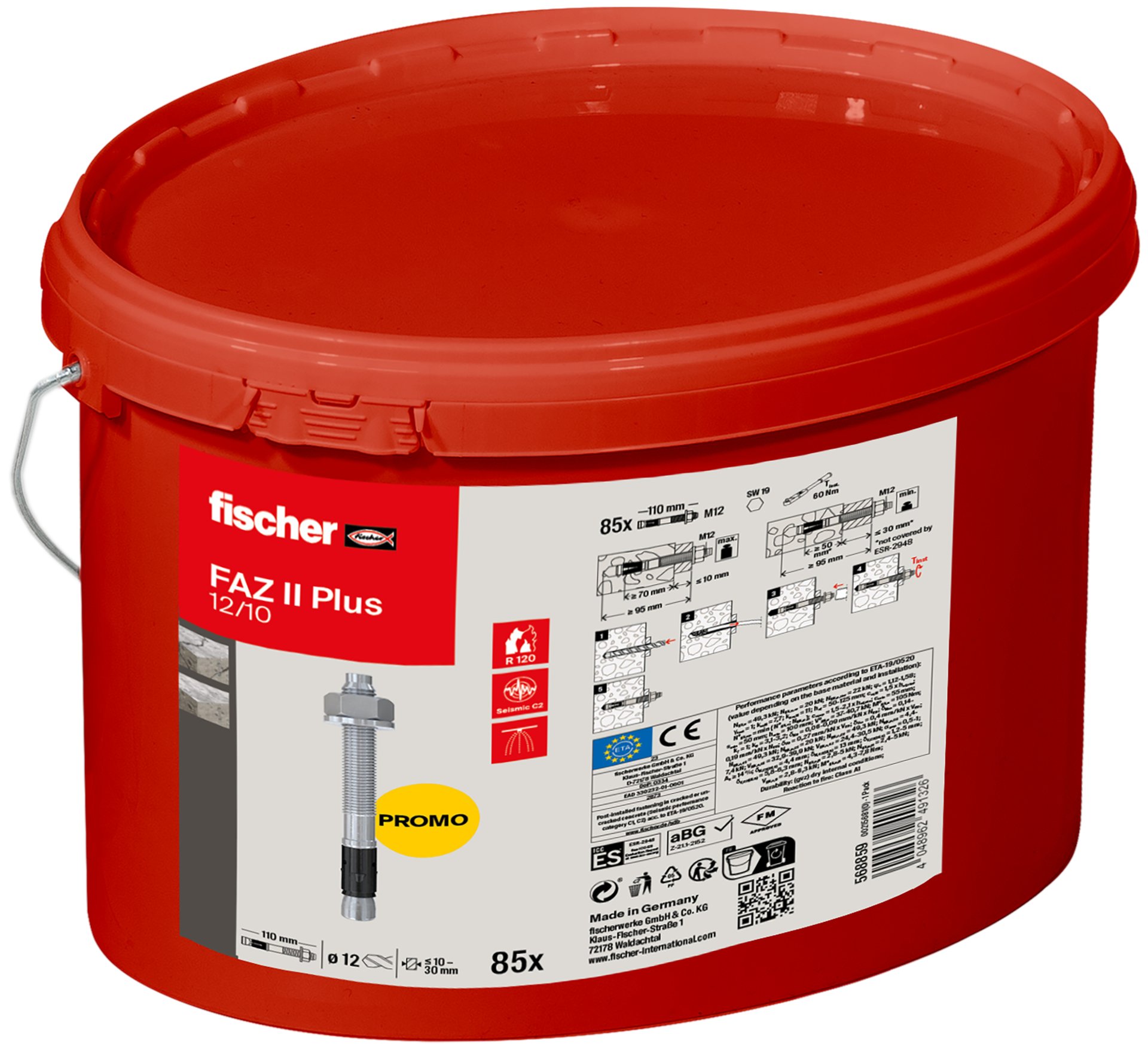 fischer FAZ II Plus 12/10 Eimer (85) Promo Produktbild img2 L