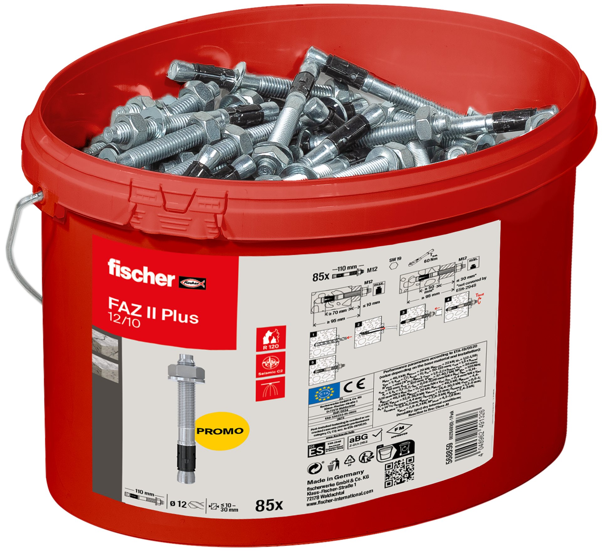 fischer FAZ II Plus 12/10 Eimer (85) Promo Produktbild img3 L