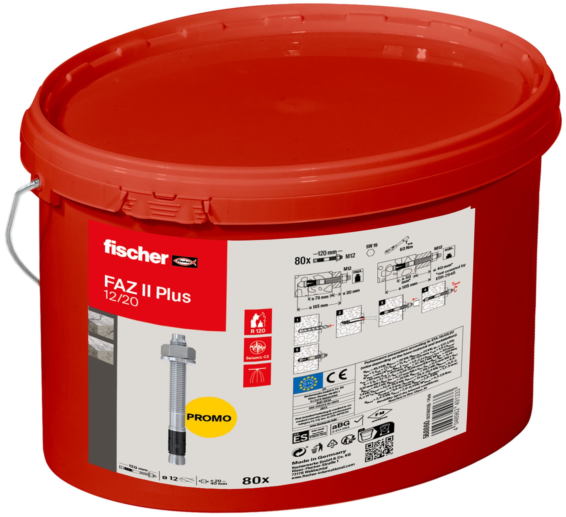 fischer FAZ II Plus 12/20 Eimer (80) Promo Produktbild img2 L