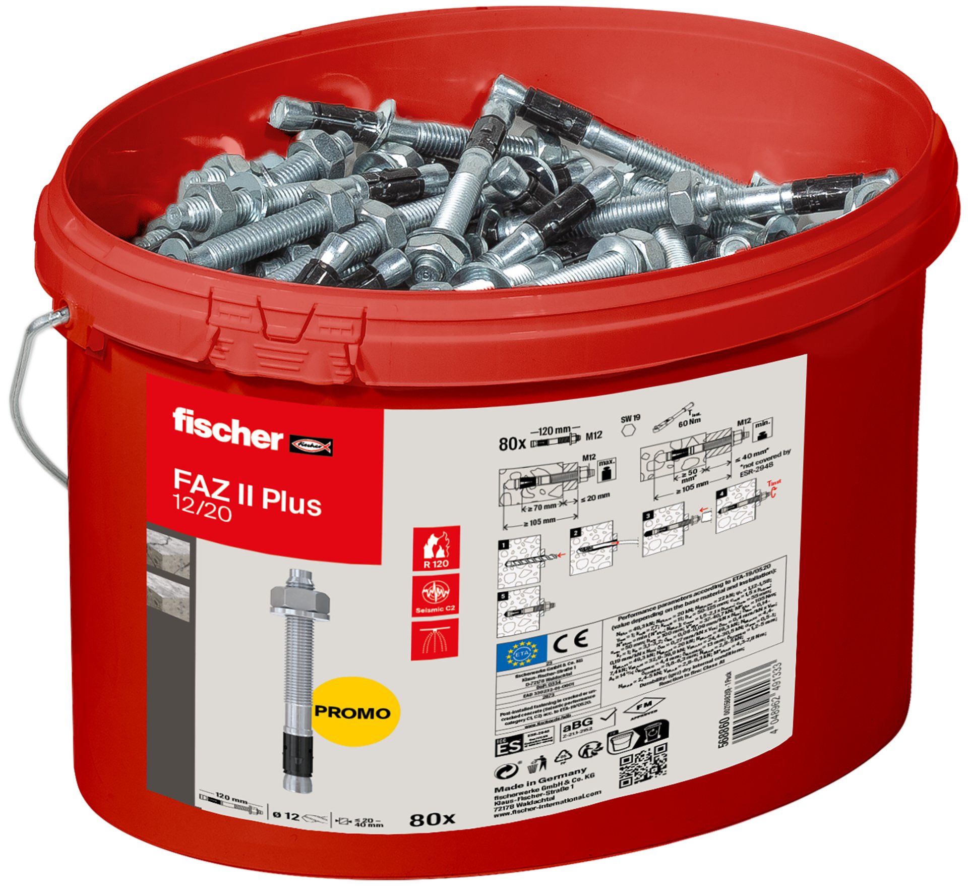 fischer FAZ II Plus 12/20 Eimer (80) Promo Produktbild img3 L