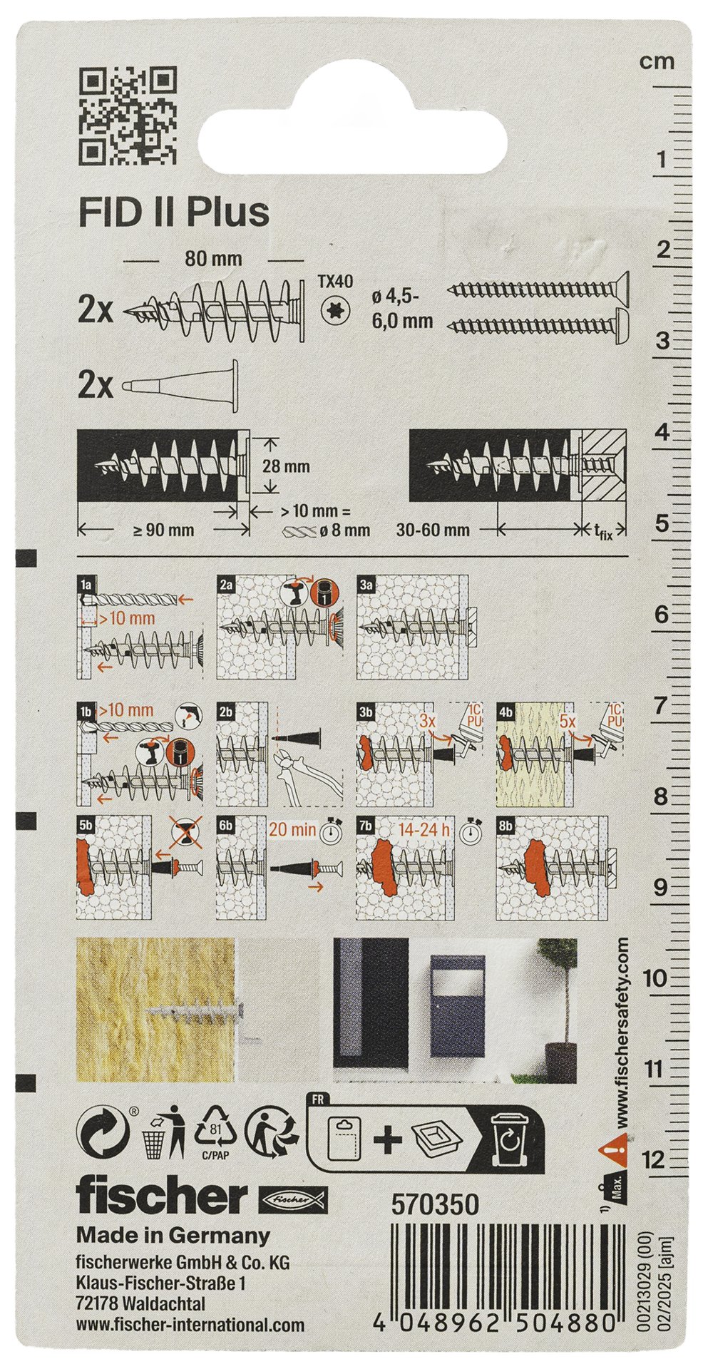 fischer Dämmstoffdübel FID II Plus K (2) Produktbild img4 L