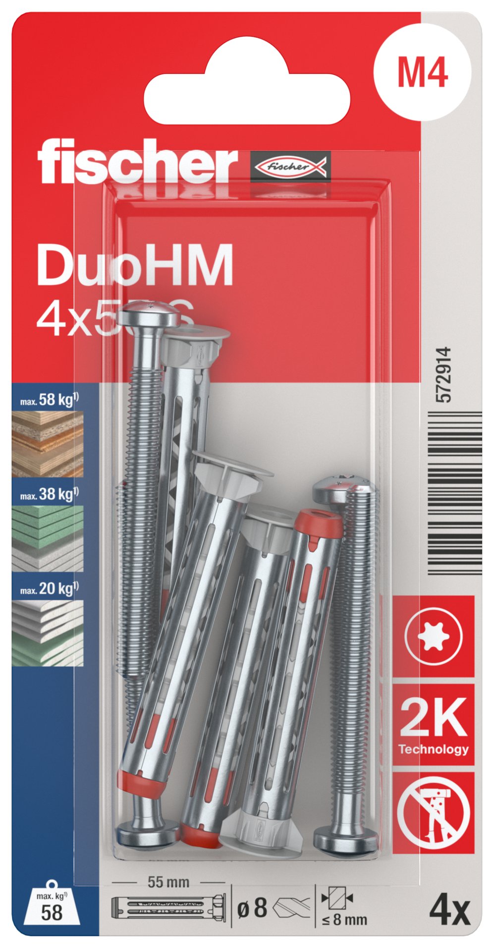 fischer Hohlraumdübel DuoHM Produktbild img2 L