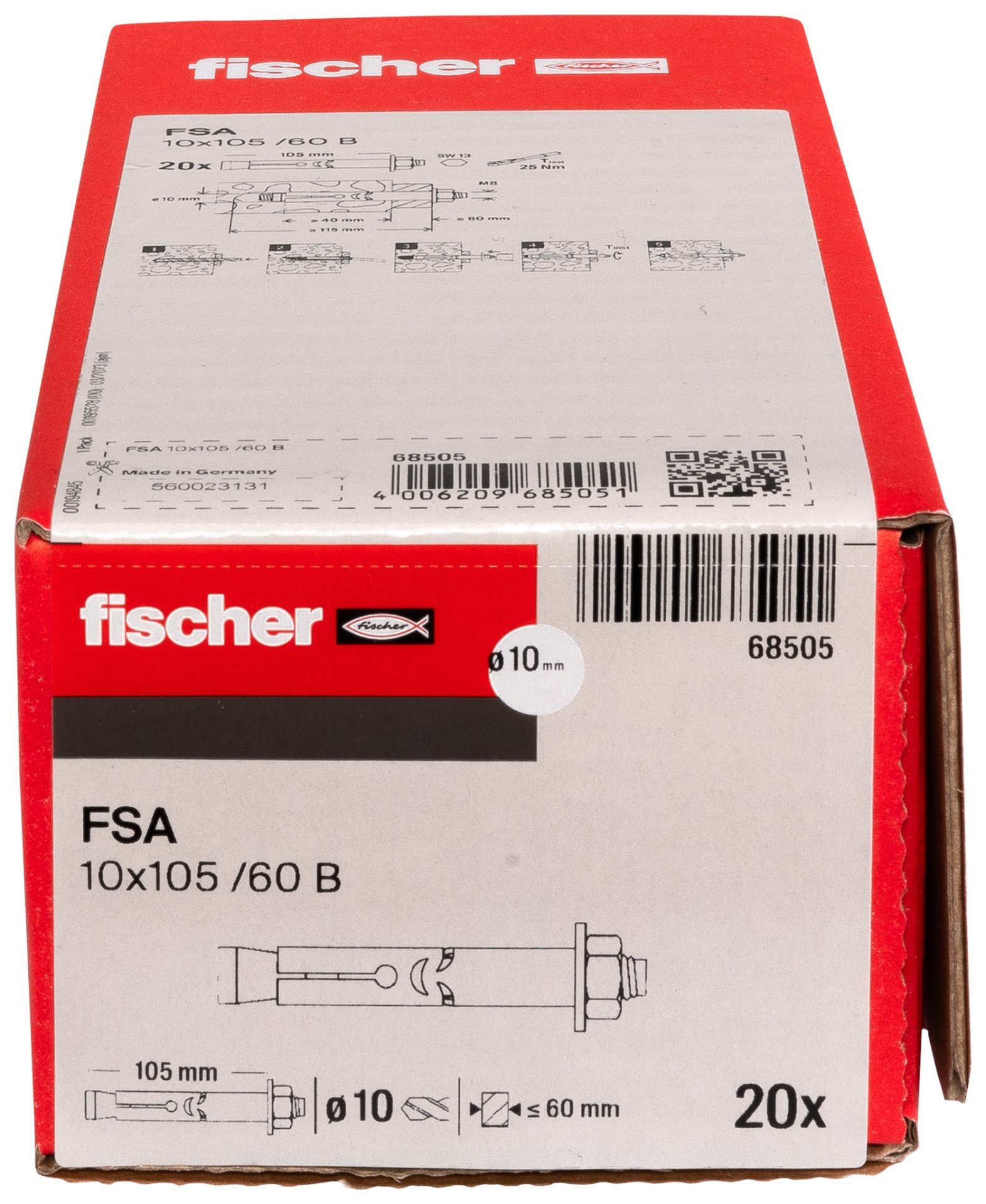 fischer Hülsenanker FSA 10/60 B Produktbild img3 L