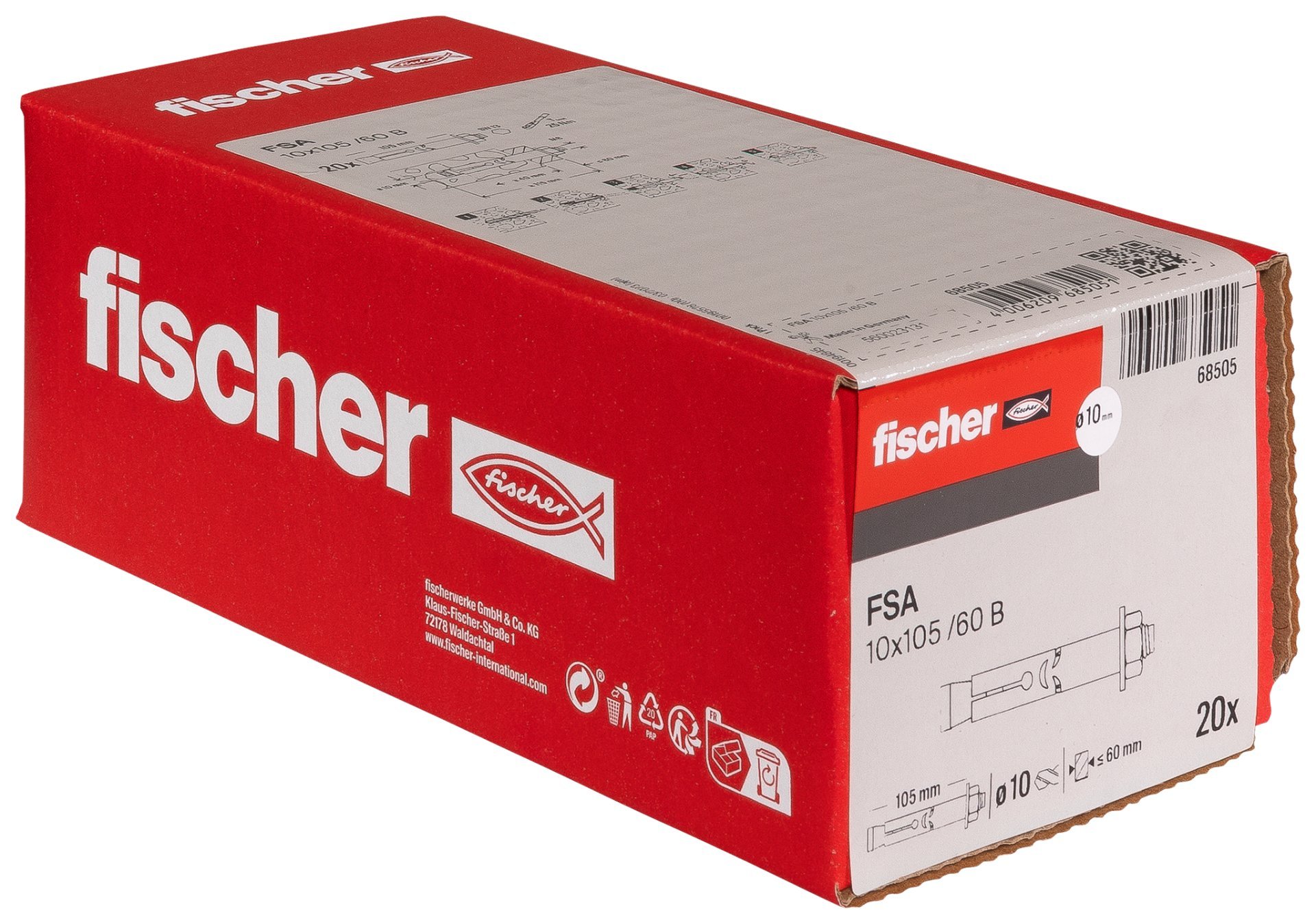 fischer Hülsenanker FSA 10/60 B Produktbild img2 L