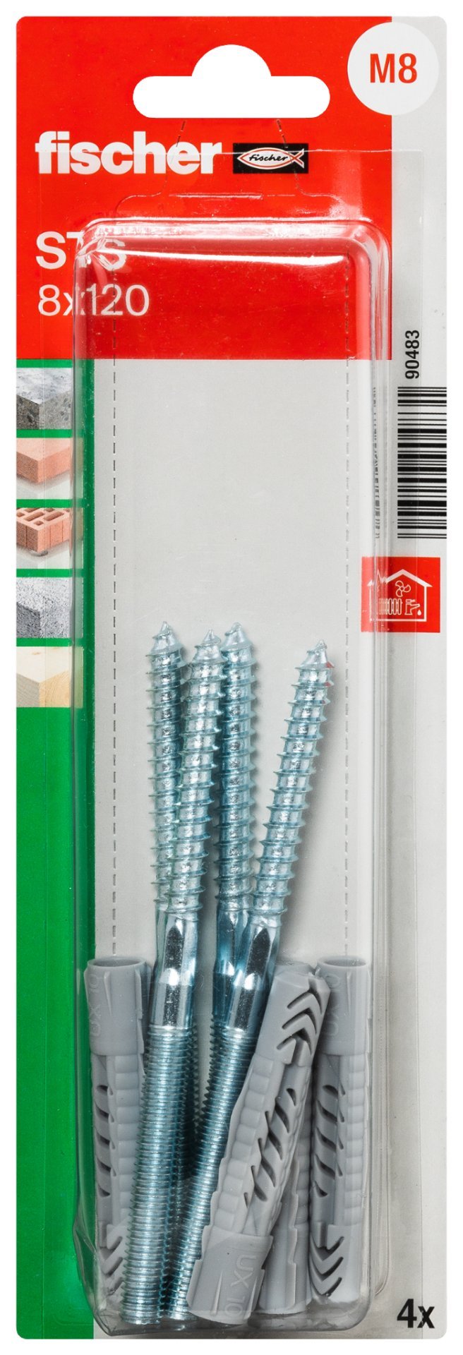 fischer Stockschraube STS 8x120 + UX K (4) Produktbild img2 L
