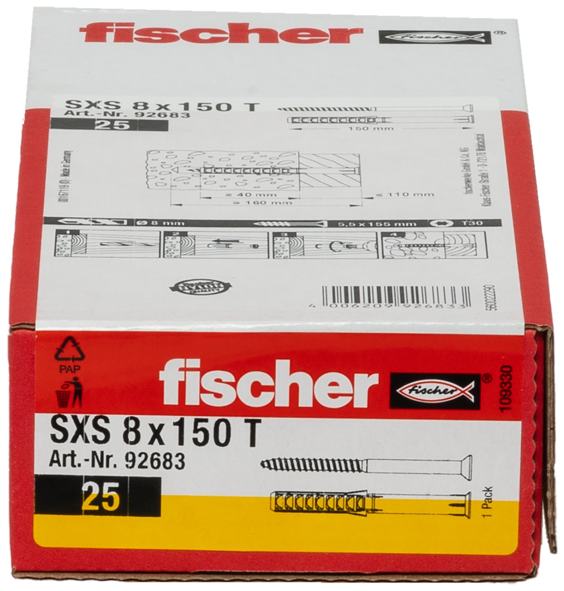 fischer Langschaftdübel SXS 8x150 T Produktbild img2 L