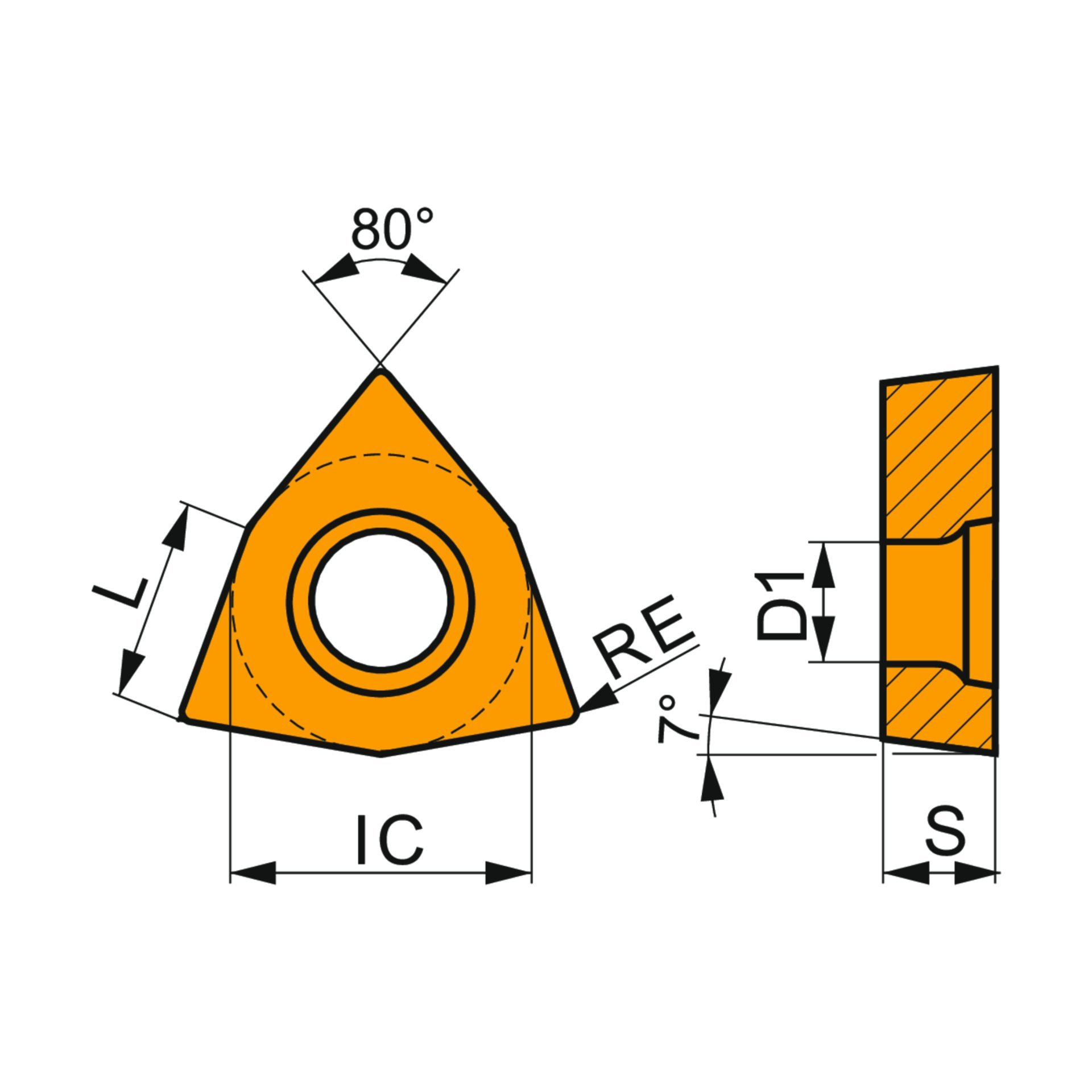 Dormer Pramet Drehwendeschneidplatte - Positiv WCGX 020102FL-JZ:TT010 Produktbild img2 L