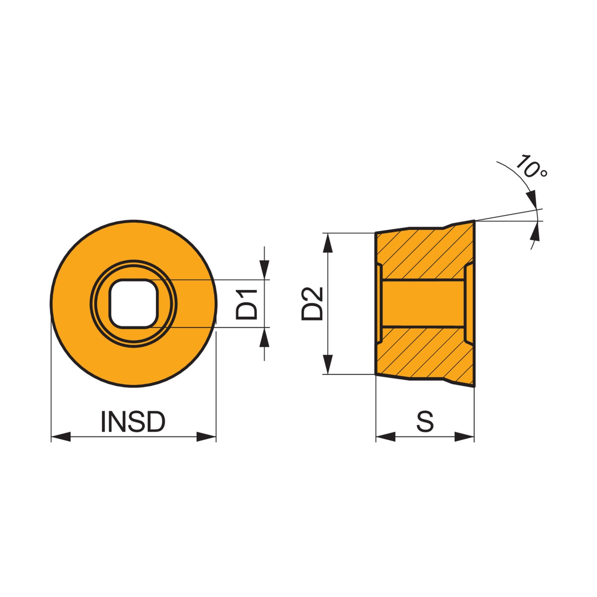 Dormer Pramet Fräswendeschneidplatte - Eisenbahn-Raderneuerung ROEX 1509MOEN:S30 Produktbild img2 L